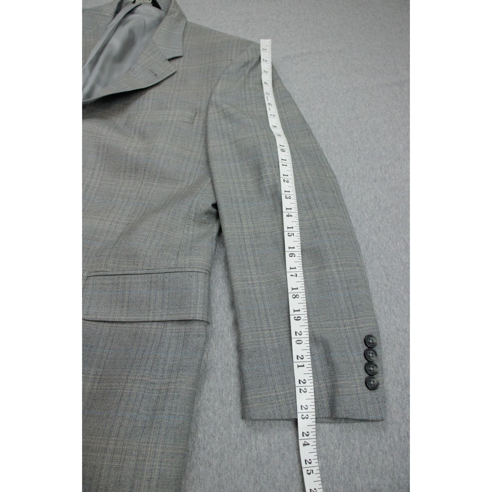 Jos. A. Bank Jos A Bank Blazer Mens 40S Plaid Silk Wool Single Breast Size 40S - 8 Thumbnail