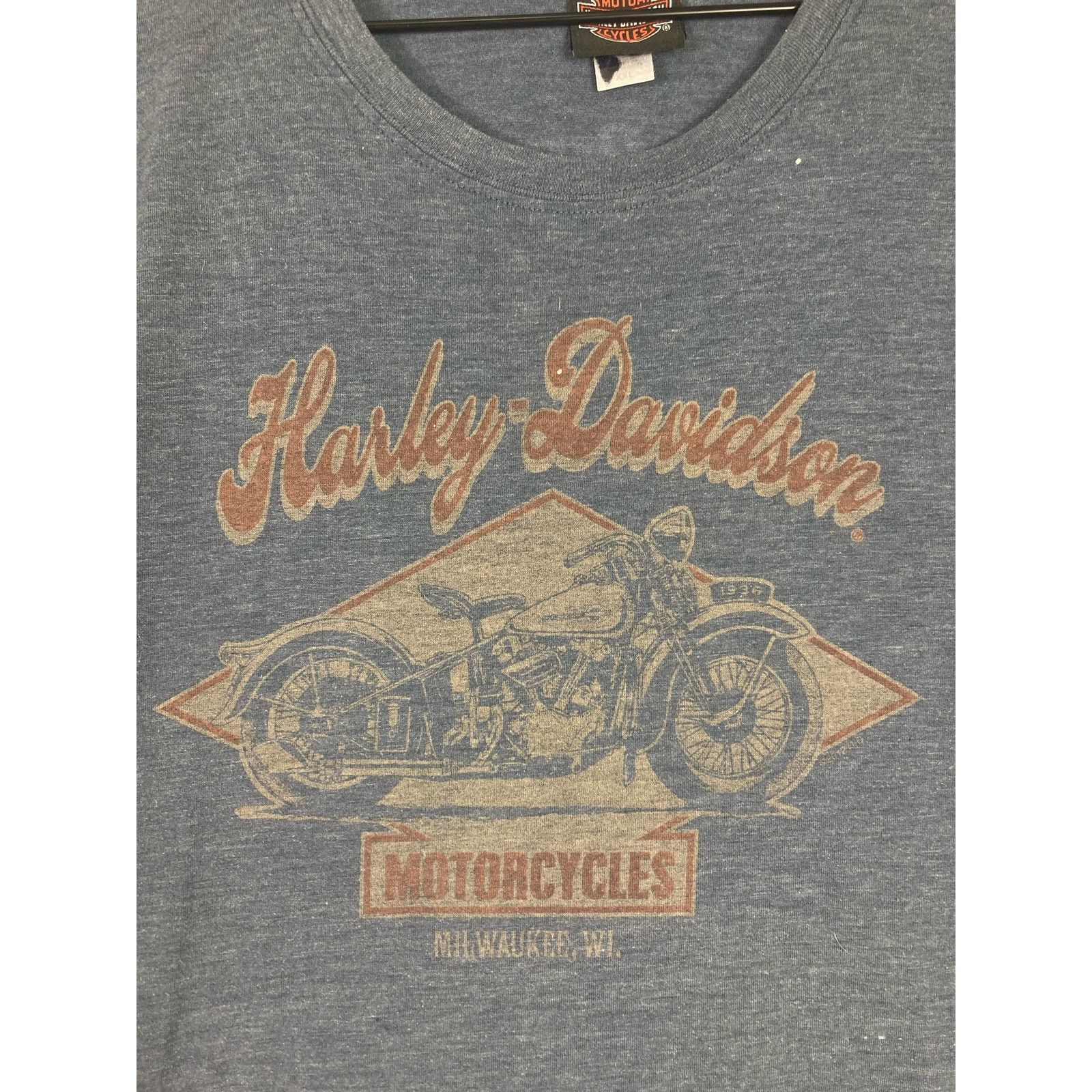 Harley Davidson Harley Davidson Raleigh NC Shirt Men's 2XL Blue Size Size US XXL / EU 58 / 5 - 6 Thumbnail