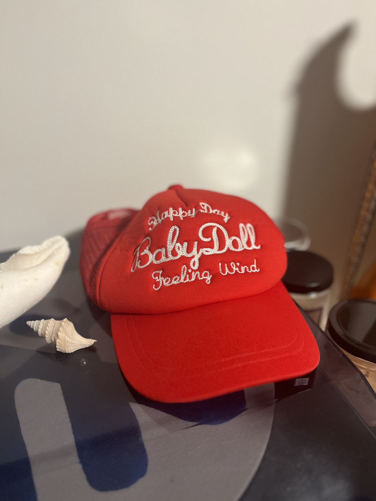 Vintage Vintage Stitched Lettering Trucker Cap Size ONE SIZE - 1 Thumbnail