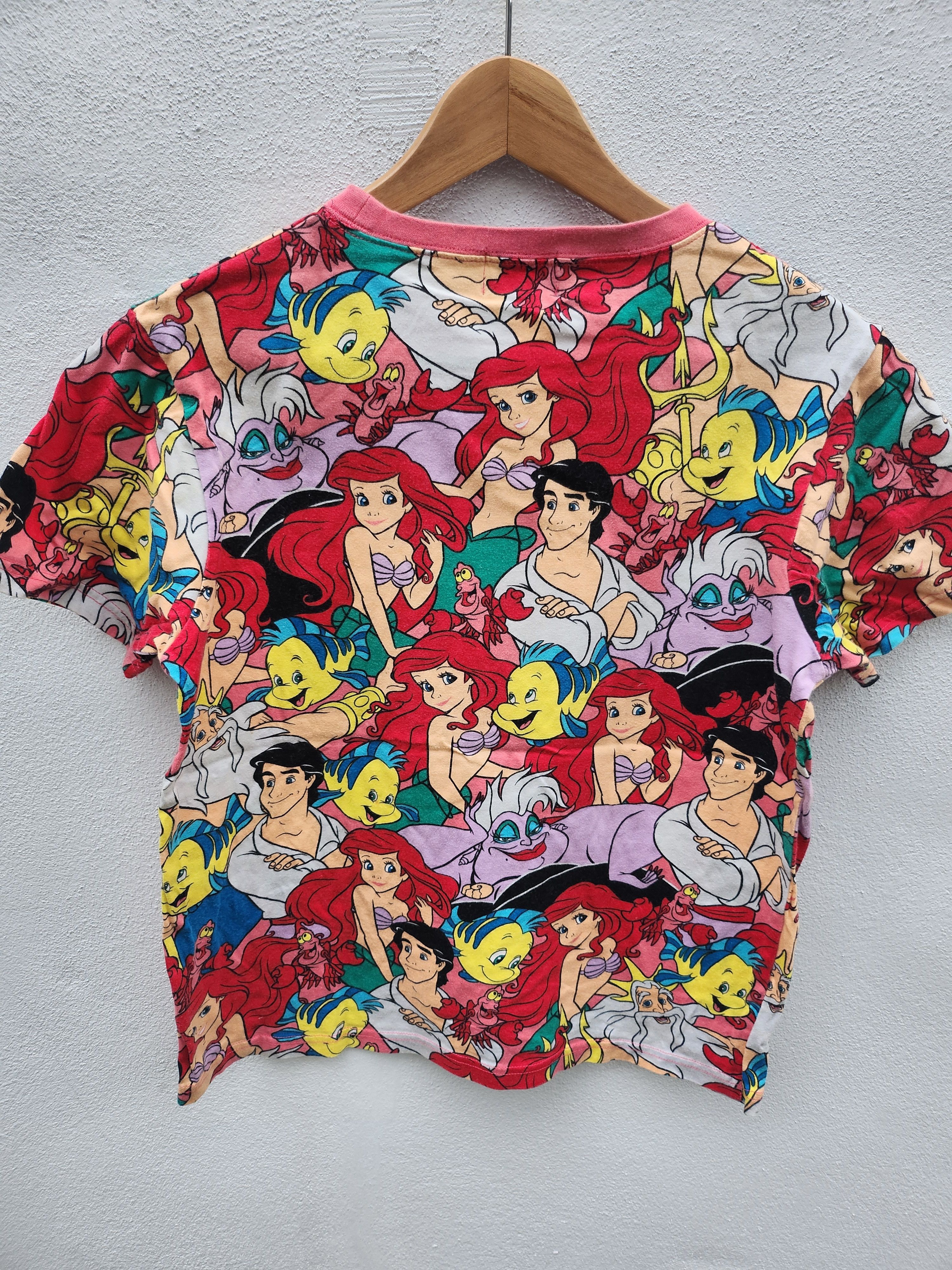 Anime × Cartoon Network × Disney 💥Vtg Mermaid Cartoon Full Print Disney Size S / US 4 / IT 40 - 6 Thumbnail