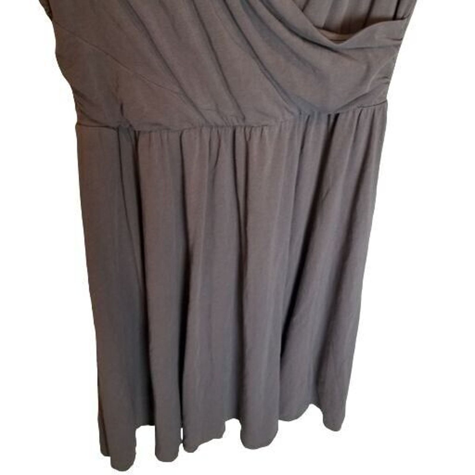 Arnette Garnet Hill Women Soft Knit Surplice Mini Dress L Minimalist Size L / US 10 / IT 46 - 3 Thumbnail