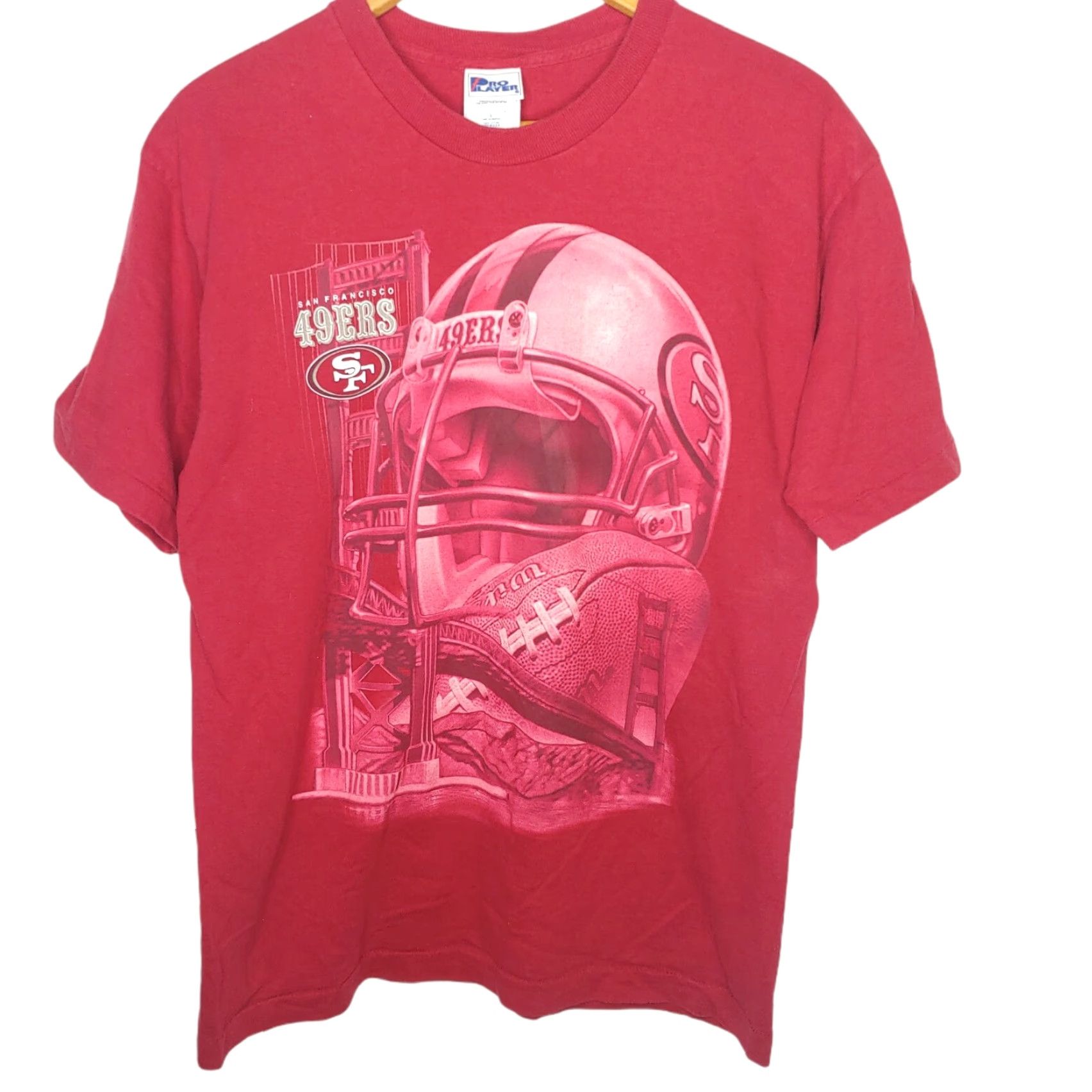 Pro Player VINTAGE Pro Player Shirt San Francisco 49ers Large Cotton Red NFL T-Shirt Men’s L 1990s NFL Football Graphic Print Size US L / EU 52-54 / 3 - 2 Thumbnail