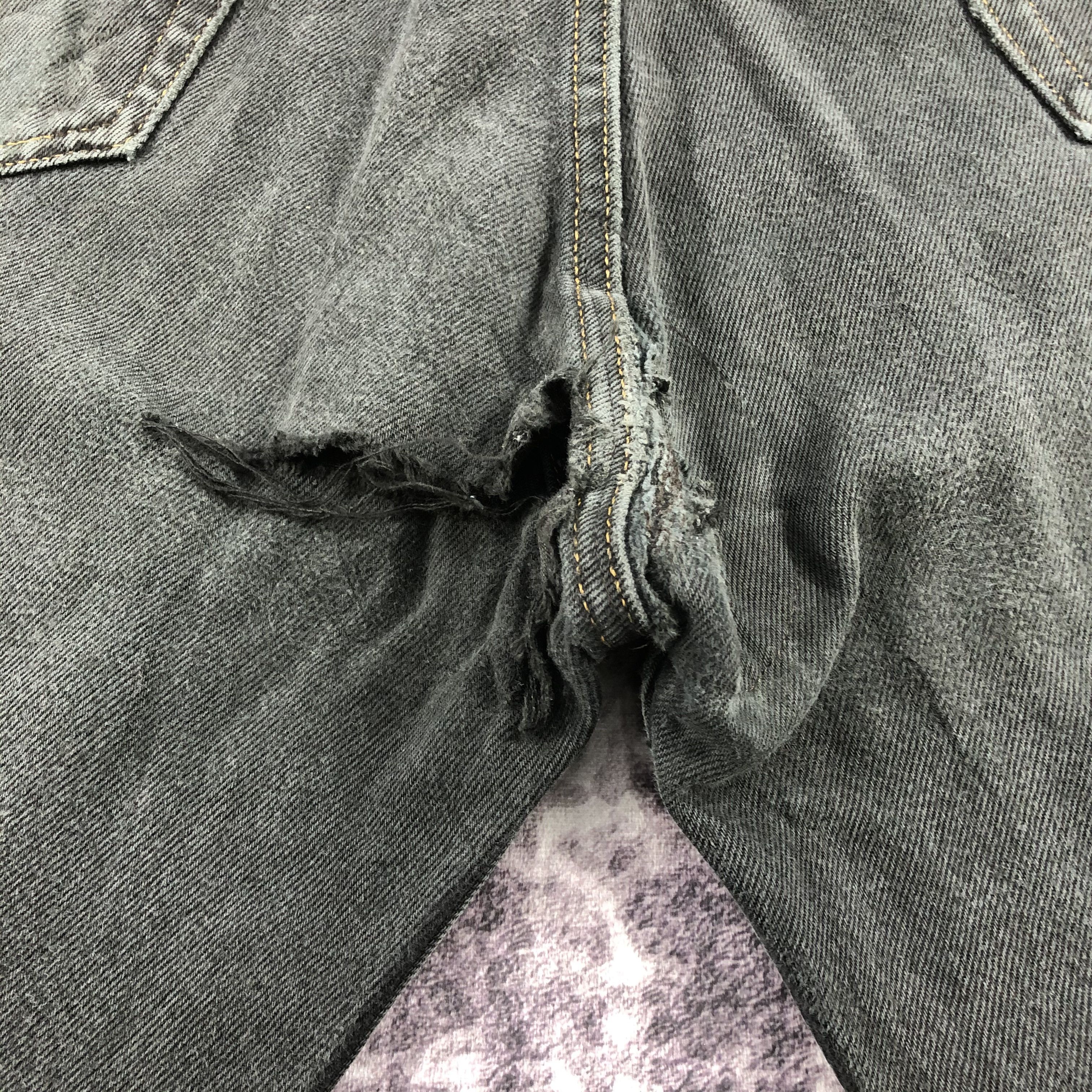 Levi's × Vintage 90s Vintage Faded Black Levis 501 Jeans-JM2508 Size US 37 - 5 Thumbnail