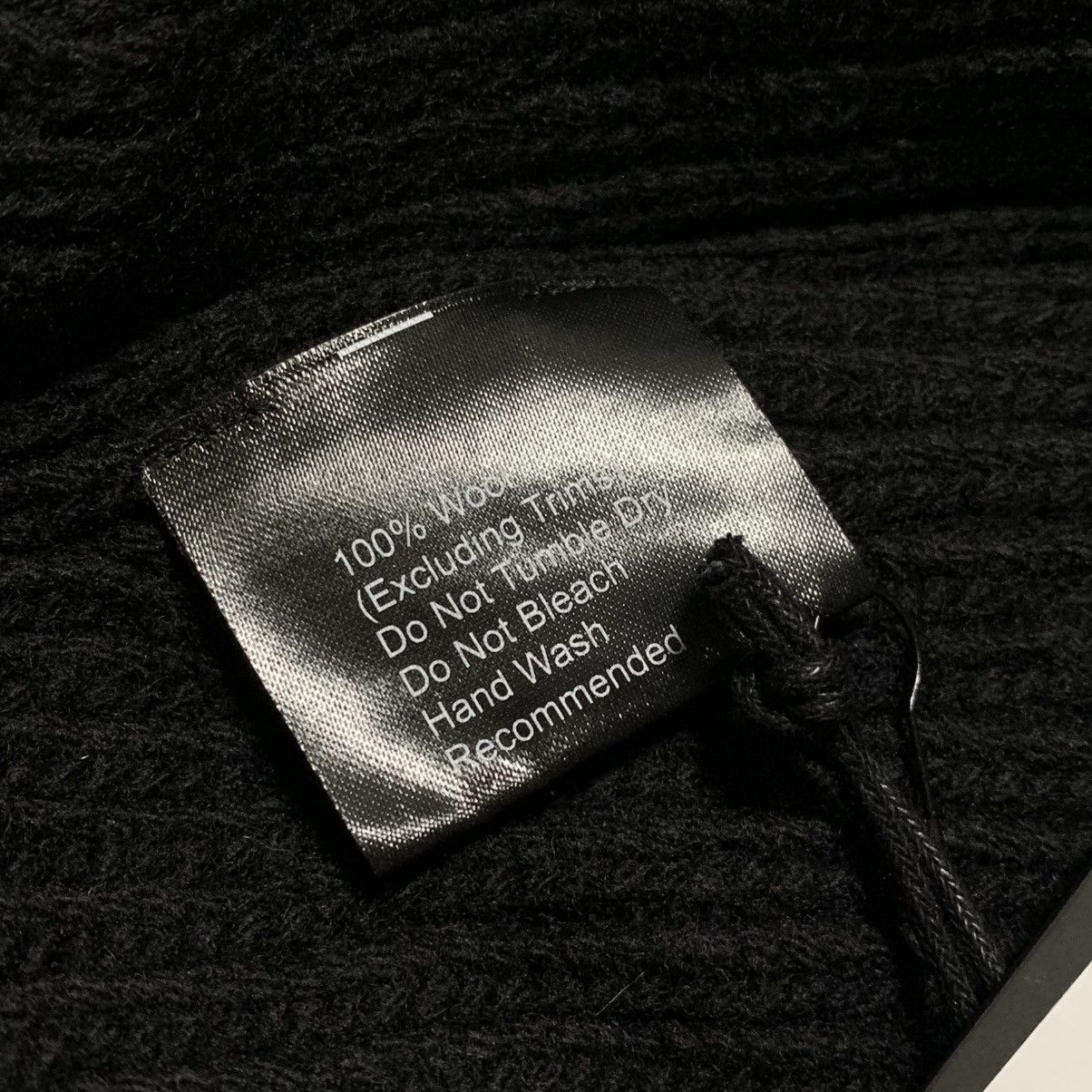 Represent Clo. Represent Beanie Black Wool Ribbed Beanie Hat Size ONE SIZE - 5 Thumbnail