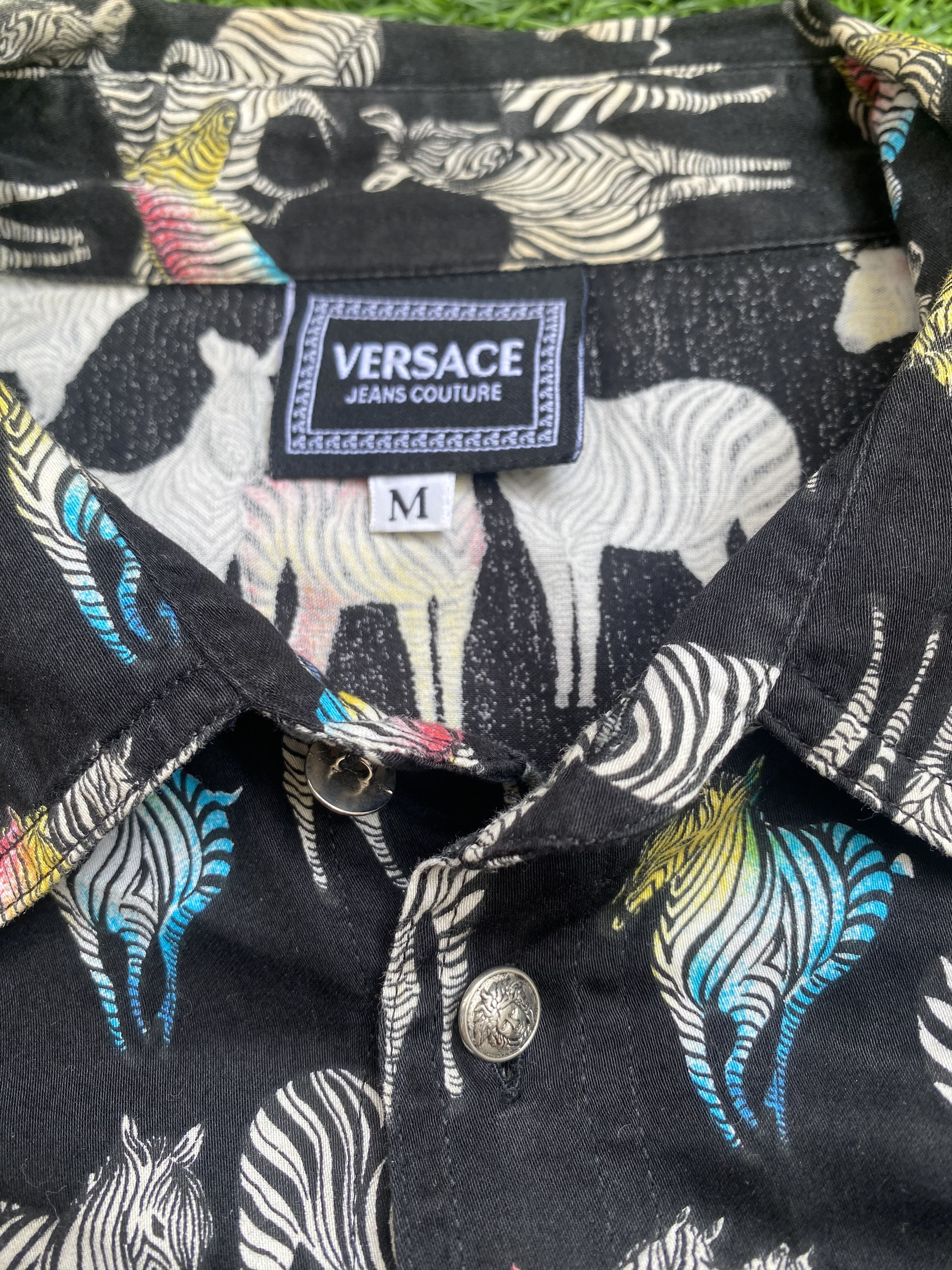 Versace × Versace Jeans Couture Vintage Versace Horse Printed Shirts Button Ups Size US S / EU 44-46 / 1 - 3 Thumbnail