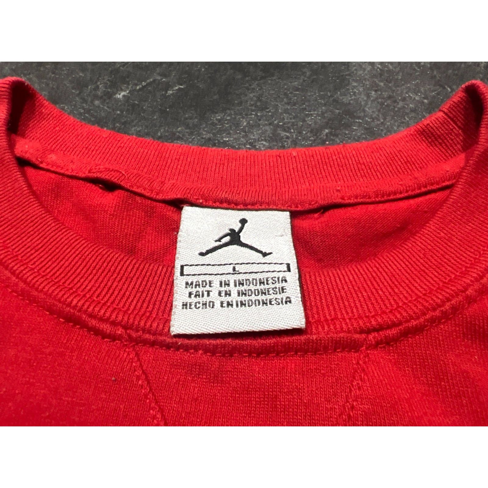 Jordan Brand JORDAN Vintage Red T-Shirt Adult Large Preowned Mens Size US L / EU 52-54 / 3 - 7 Thumbnail