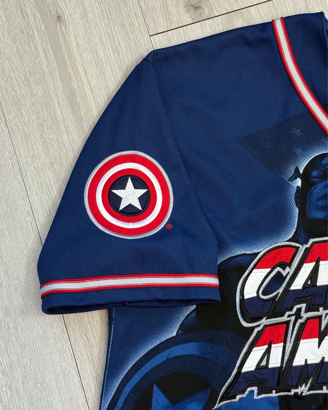 Marvel Comics Vintage 2002 Marvel Comics Captain America Baseball Jersey L Size US L / EU 52-54 / 3 - 7 Thumbnail