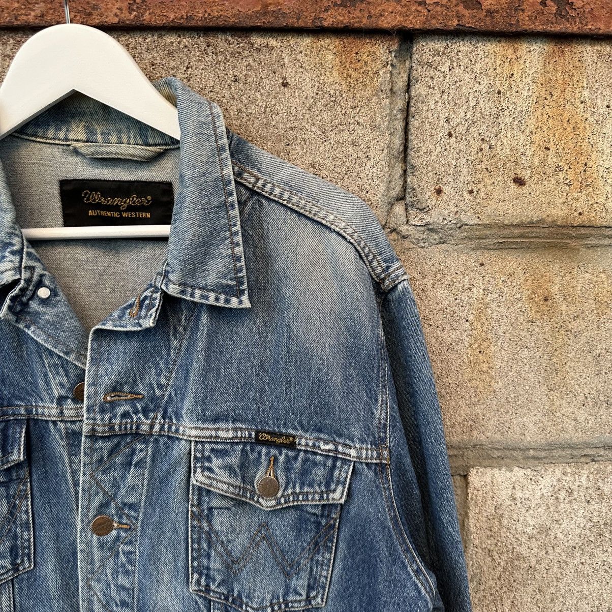 Wrangler Vintage Western Wrangler Denim Jacket Crazy Fit Size L Y2K Size US L / EU 52-54 / 3 - 5 Thumbnail
