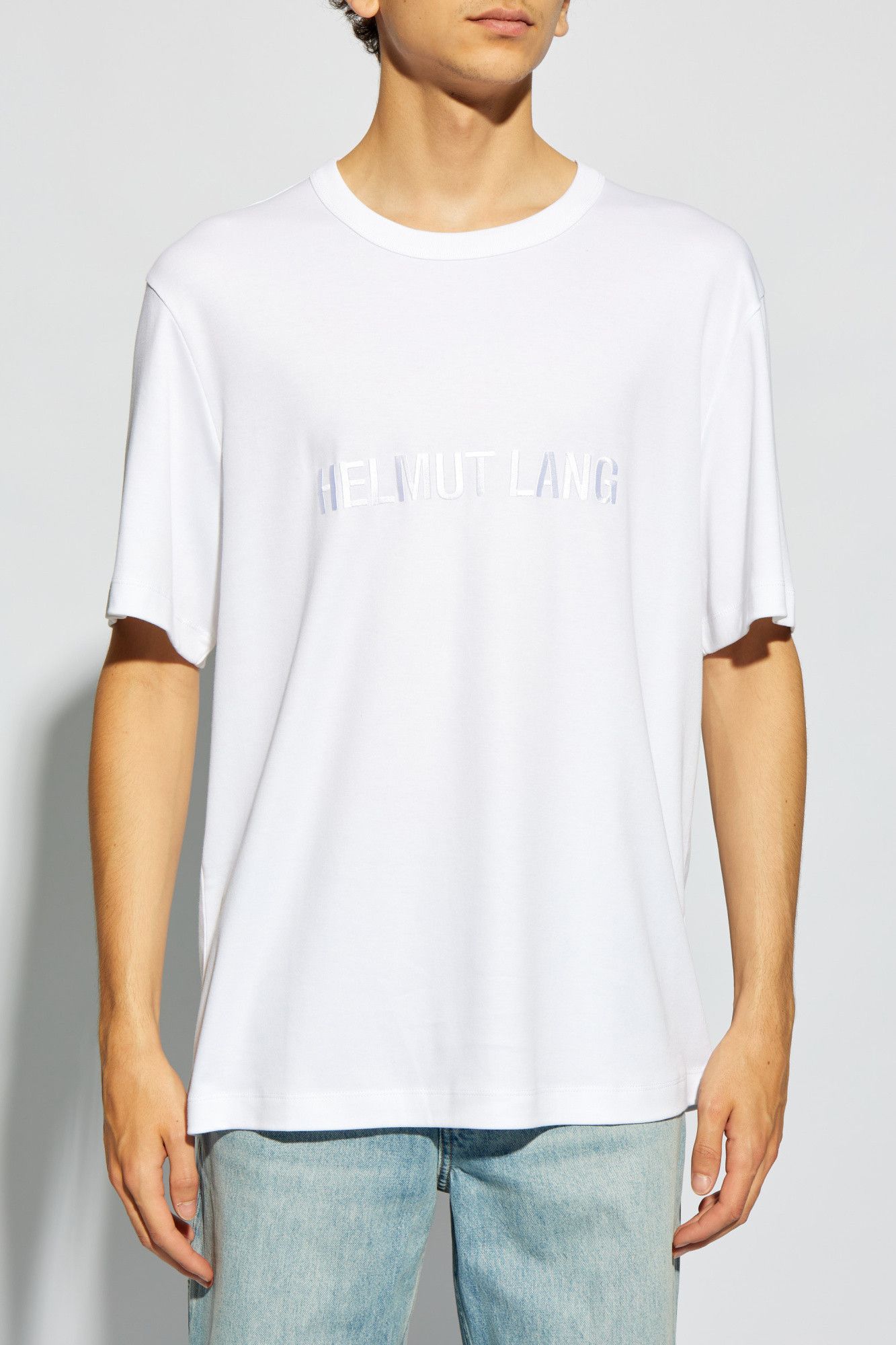 Helmut Lang BNWT AW24 HELMUT LANG LOGO WHITE TSHIRT S Size US S / EU 44-46 / 1 - 1 Thumbnail