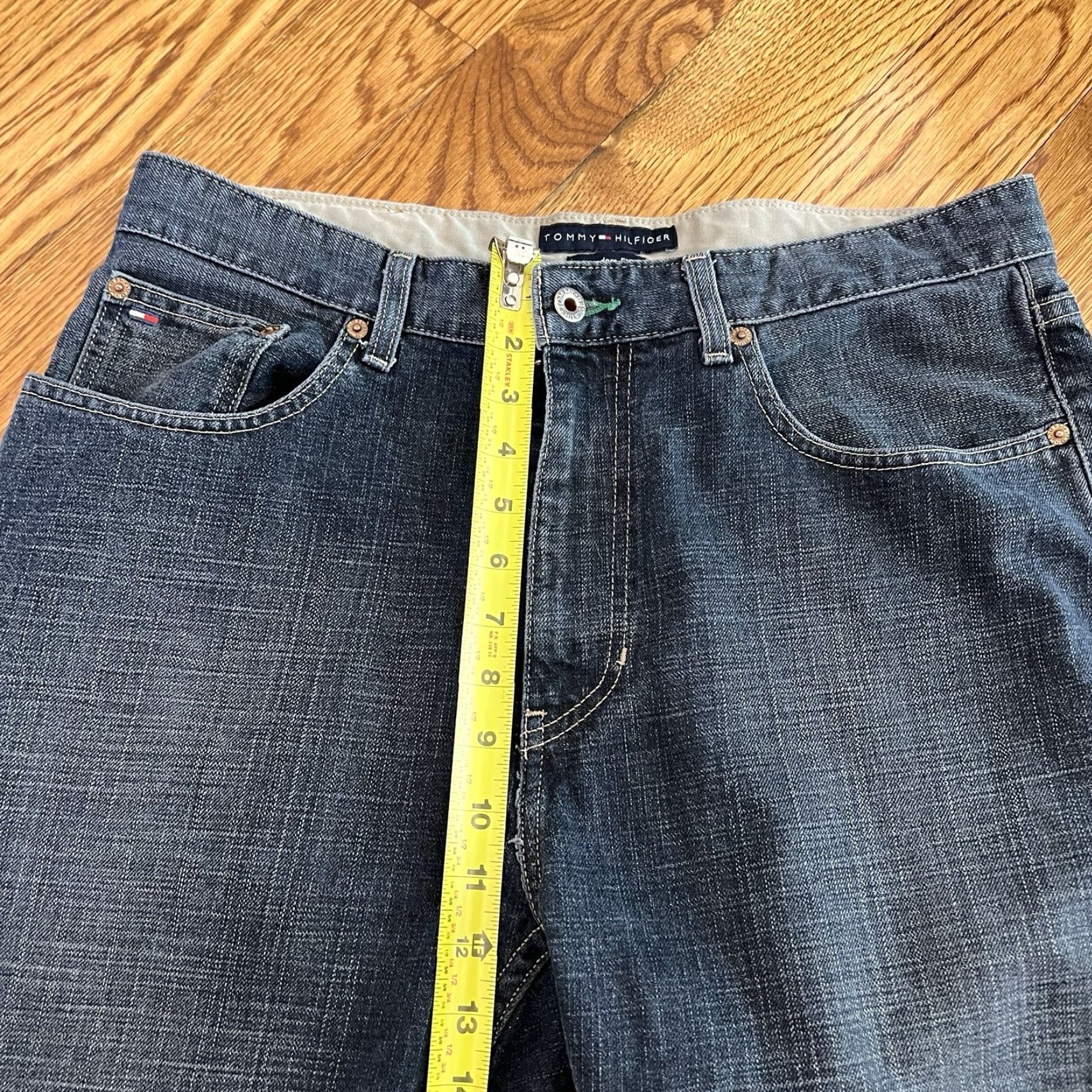 Tommy Hilfiger VINTAGE Tommy Hilfiger Jeans Men Denim 33x34 Dark Wash Mid-Rise 5-Pocket Classic Size US 33 - 6 Thumbnail