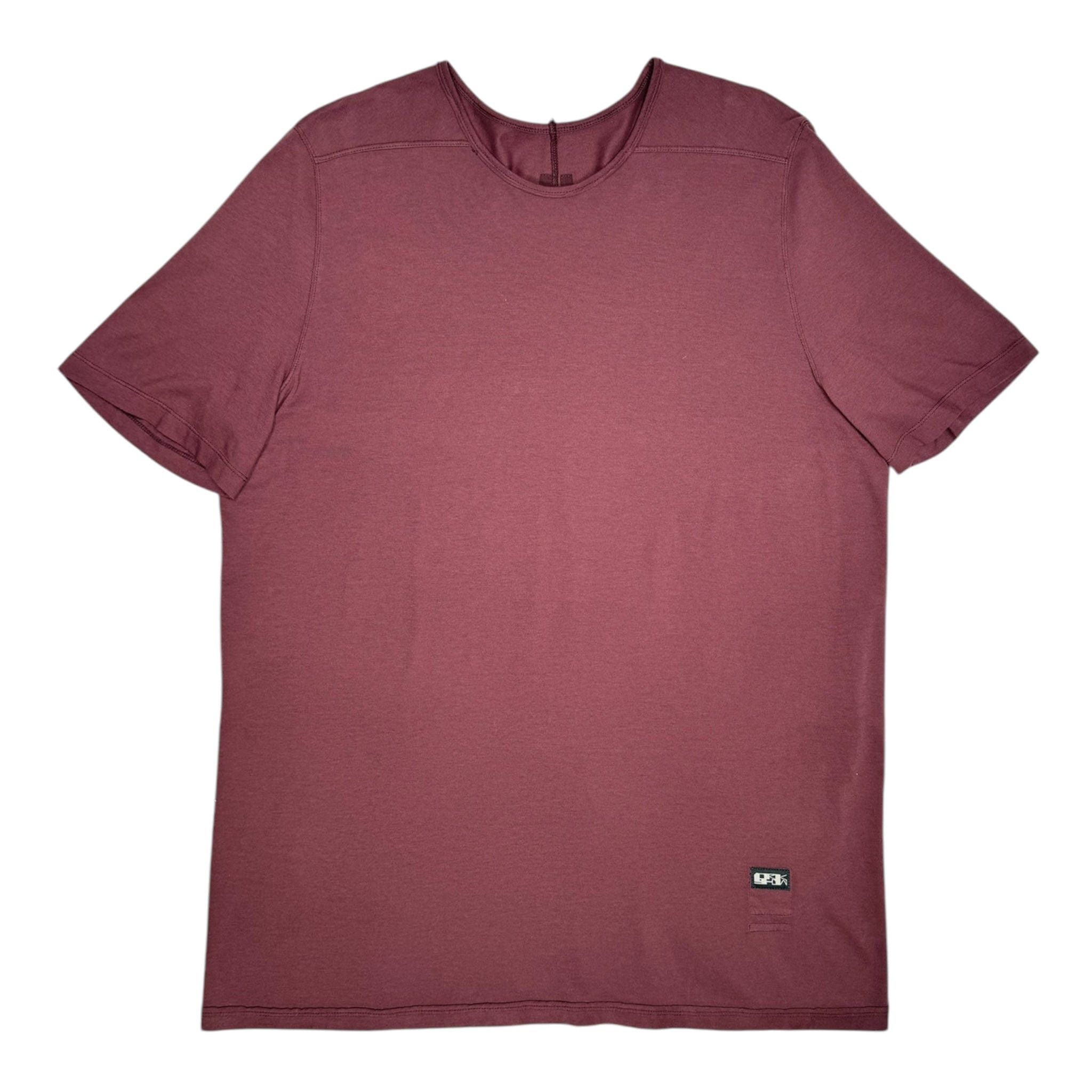 Rick Owens DRKSHDW Level Short Sleeve Tee Shirt Burgundy Size US XXL / EU 58 / 5 - 1 Thumbnail