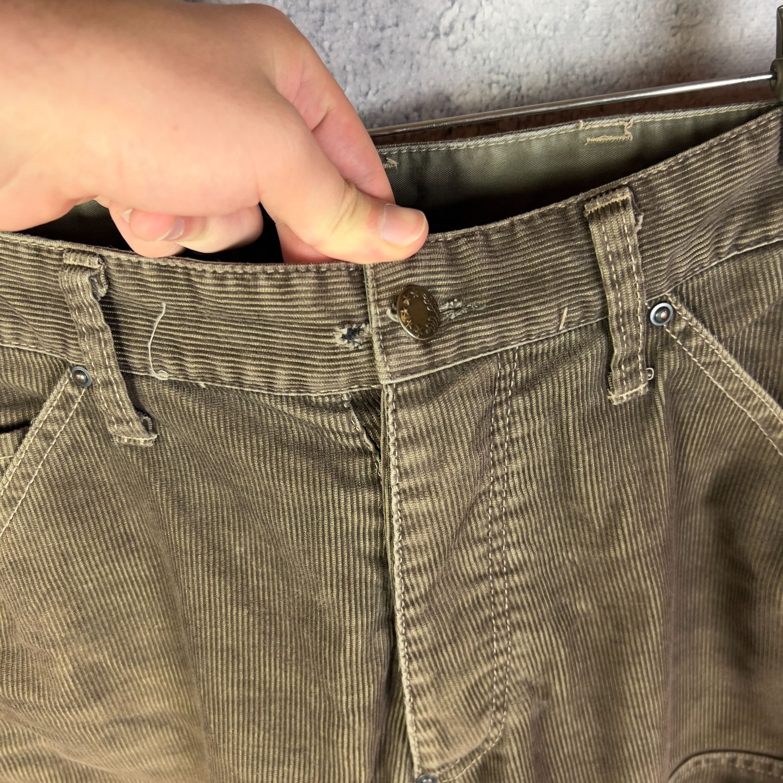 G-Star G-Star Double Knee Pants Corduroy Brown Men's Size 31 ` Size US 31 - 4 Thumbnail