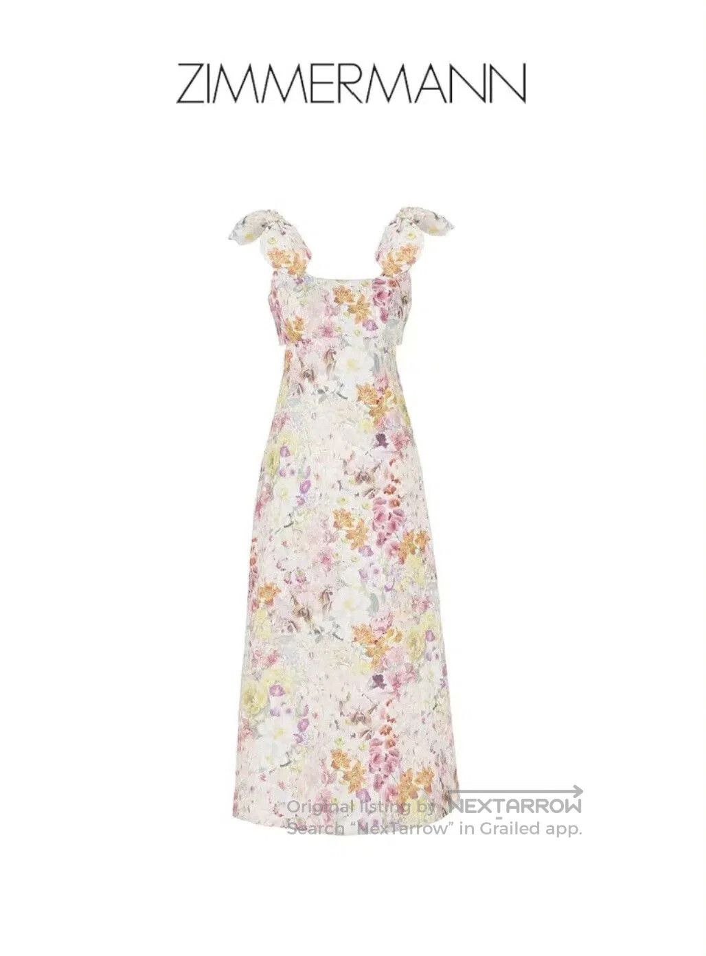 Zimmermann Zimmermann 2024 Floral Bow Open Back Dress. Size M / US 6-8 / IT 42-44 - 9 Thumbnail