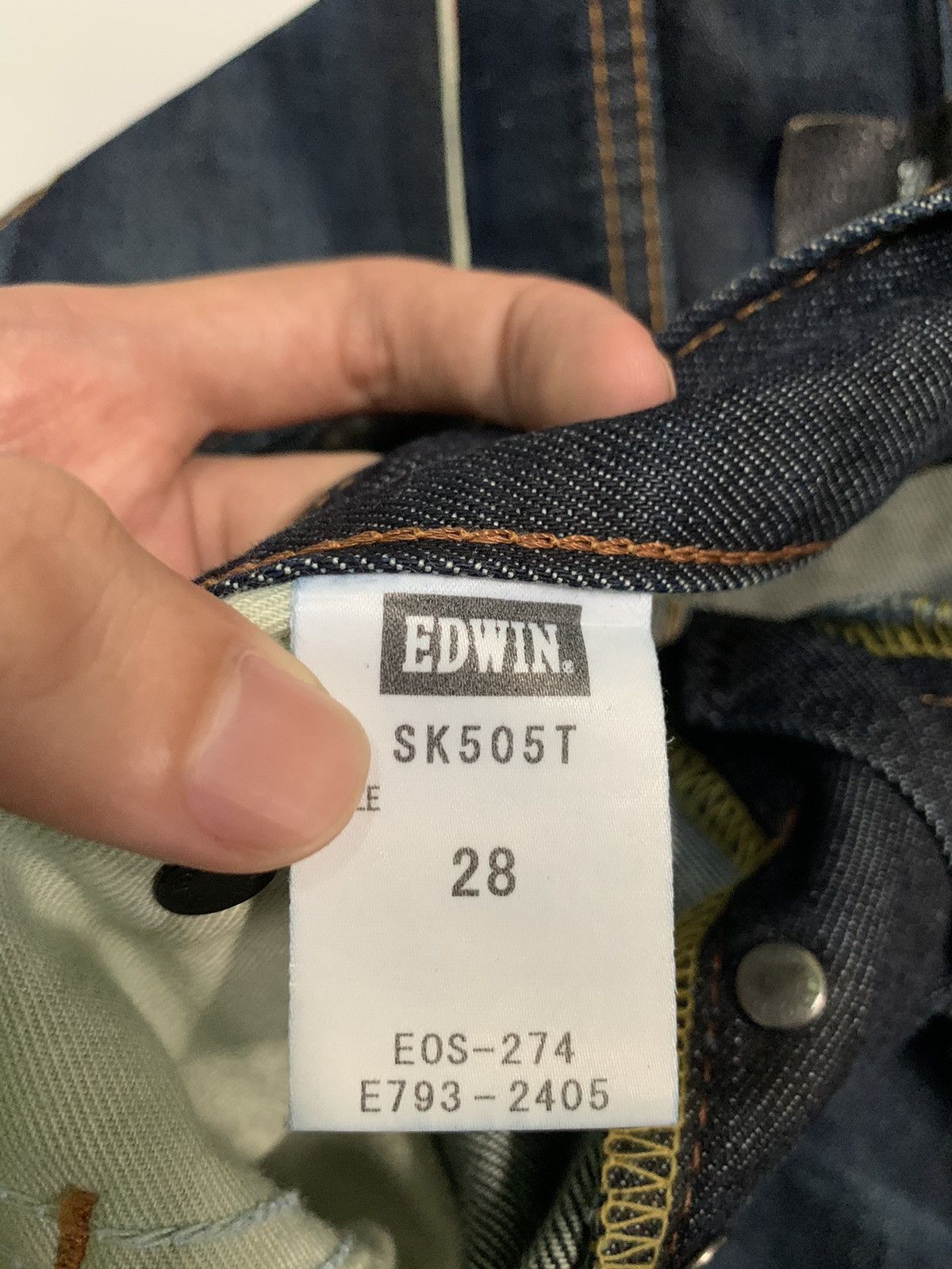 Edwin × If Six Was Nine × Kapital EDWIN SEN SELVEDGE BUCKLE BACK JAPANESE DISTRESSED DENIM Size US 31 - 14 Thumbnail