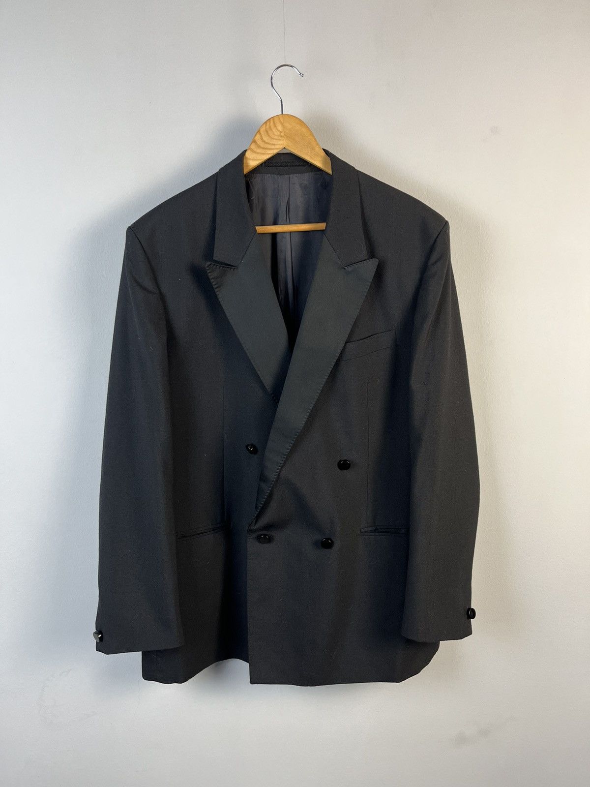 Givenchy GIVENCHY Vintage Wool & Polyester Smoking Suit Yugoslavia Size 44R - 5 Thumbnail