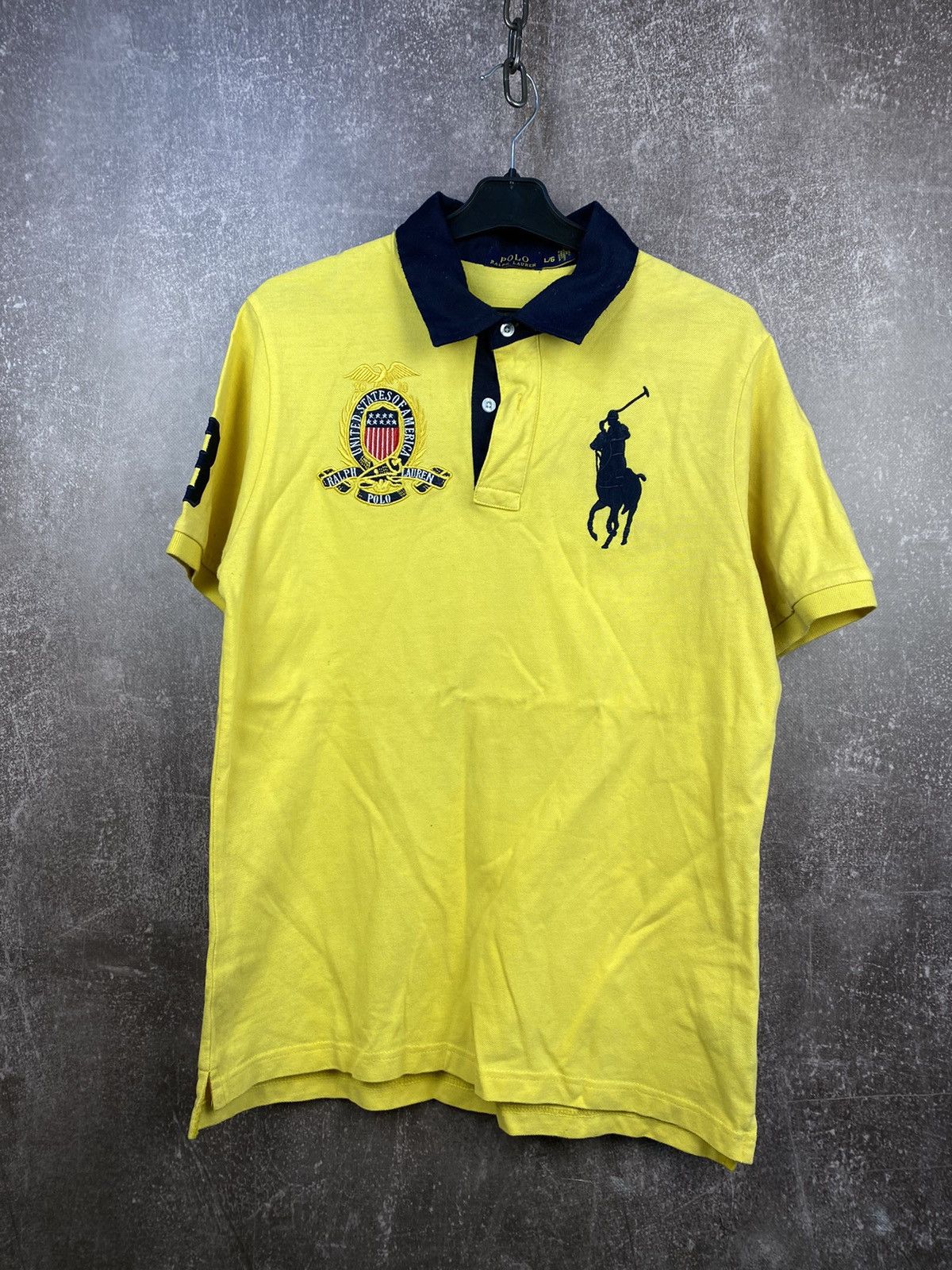 Polo Ralph Lauren Vintage USA Polo Ralph Lauren polo shirt 90s rare Size US L / EU 52-54 / 3 - 1 Thumbnail