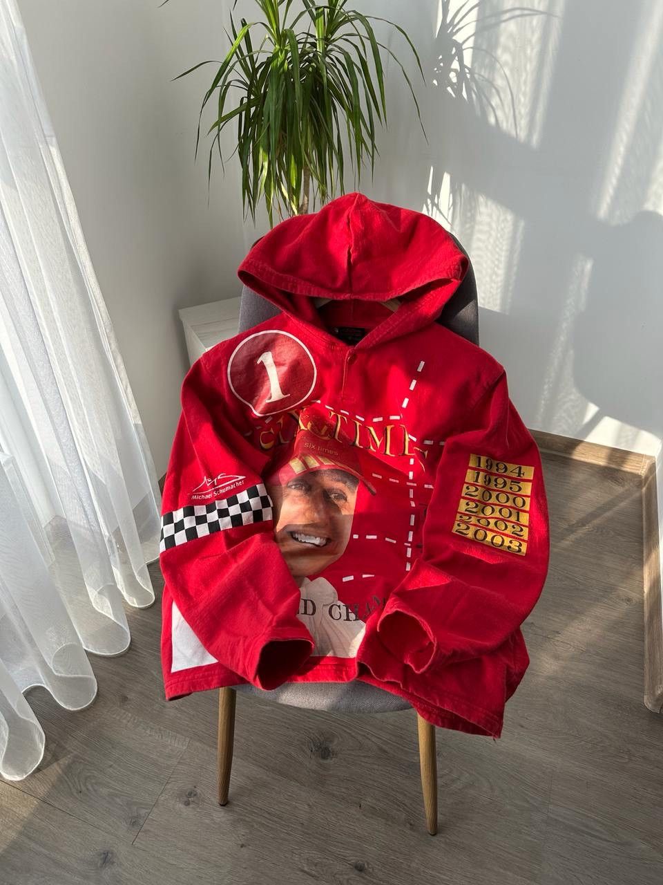 Formula 1 × Vintage Vintage Ferrari Michael Schumacher Racing Red Hoodie Size US M / EU 48-50 / 2 - 17 Thumbnail