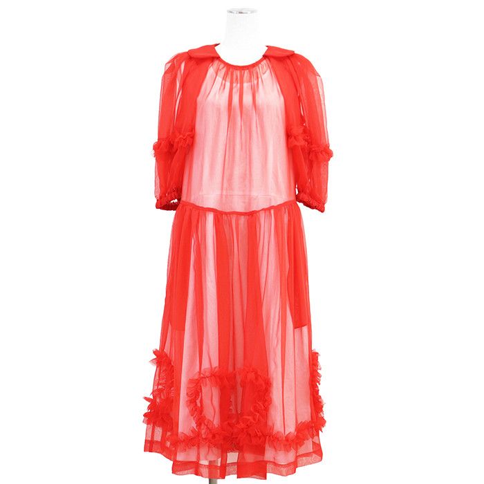 Comme des Garcons Comme des Garçons COMME des GARCONS Polyester Chiffon Dress Textile Dresses DUTY FREE for USA Size ONE SIZE - 1 Thumbnail