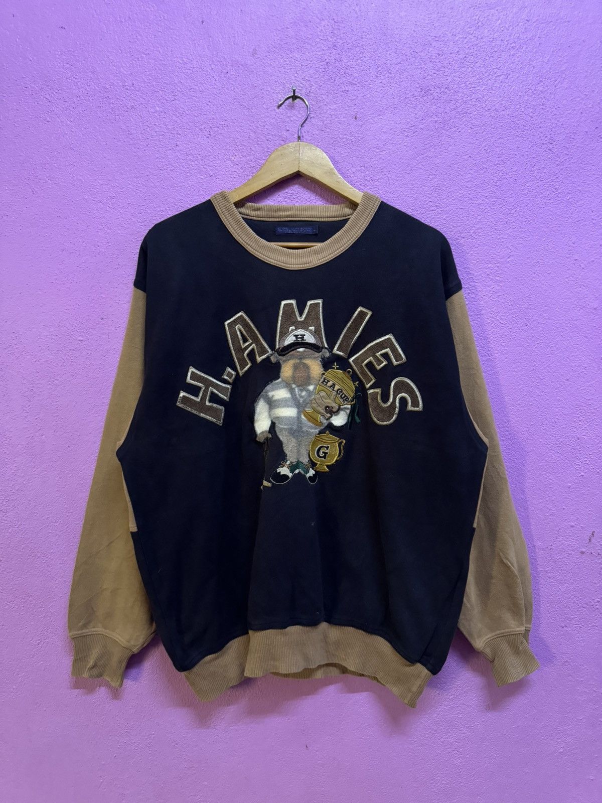 Hardy Amies Hardy Amies Embroidered Sweatshirts Size L Size US L / EU 52-54 / 3 - 1 Thumbnail