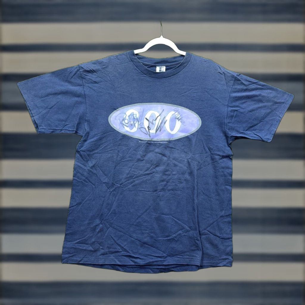 Hanes VINTAGE Goo Goo Dolls Shirt Mens XL Crew Neck Short Sleeve Blue 90s Stars Cars Signed 90s Hanes Gildan 5000 T-Shirt Size US XL / EU 56 / 4 - 1 Thumbnail