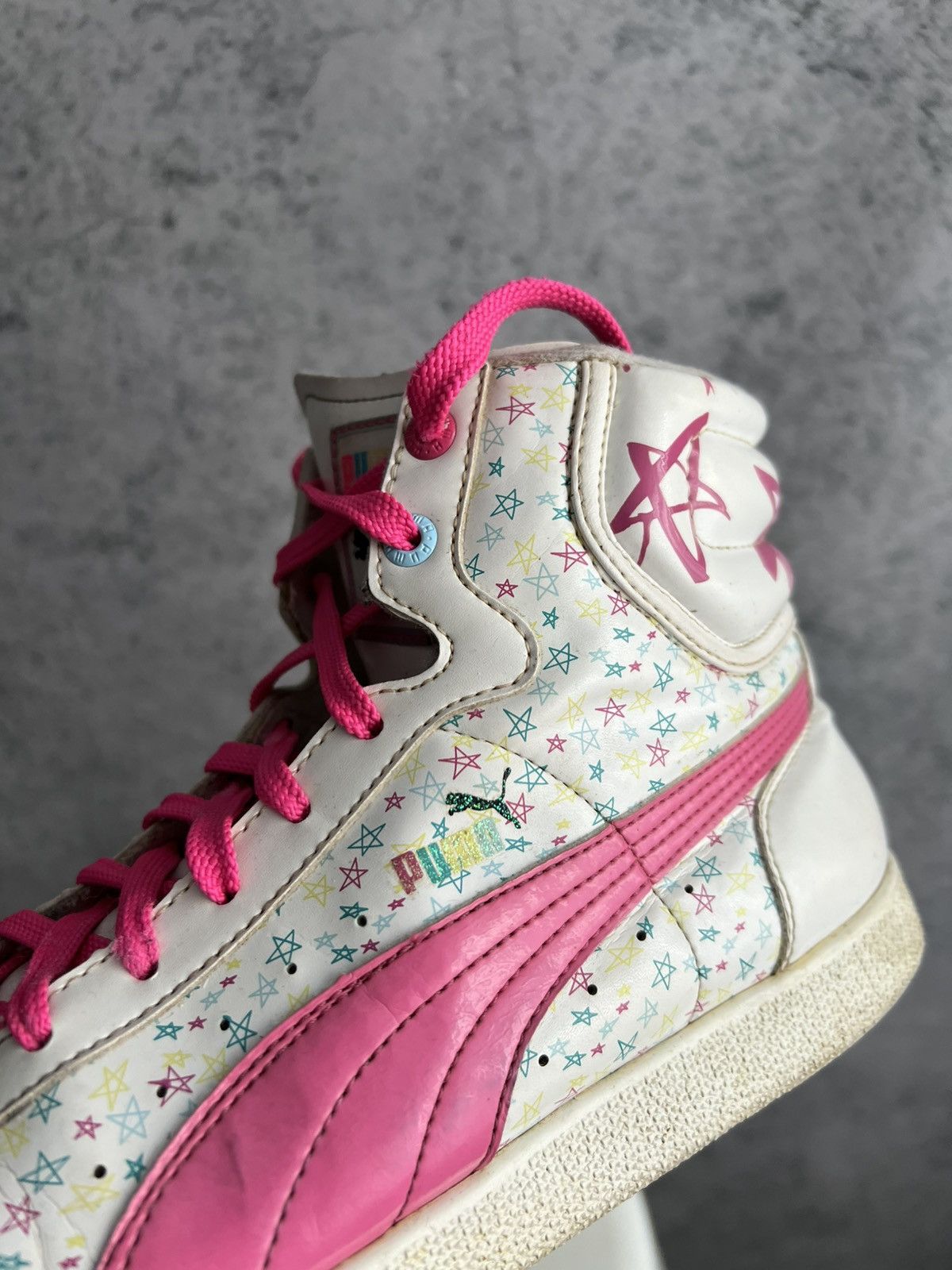 Puma Vintage Puma High Top Sneakers Y2K Style 2000s Hype Size US 10 / IT 40 - 5 Thumbnail