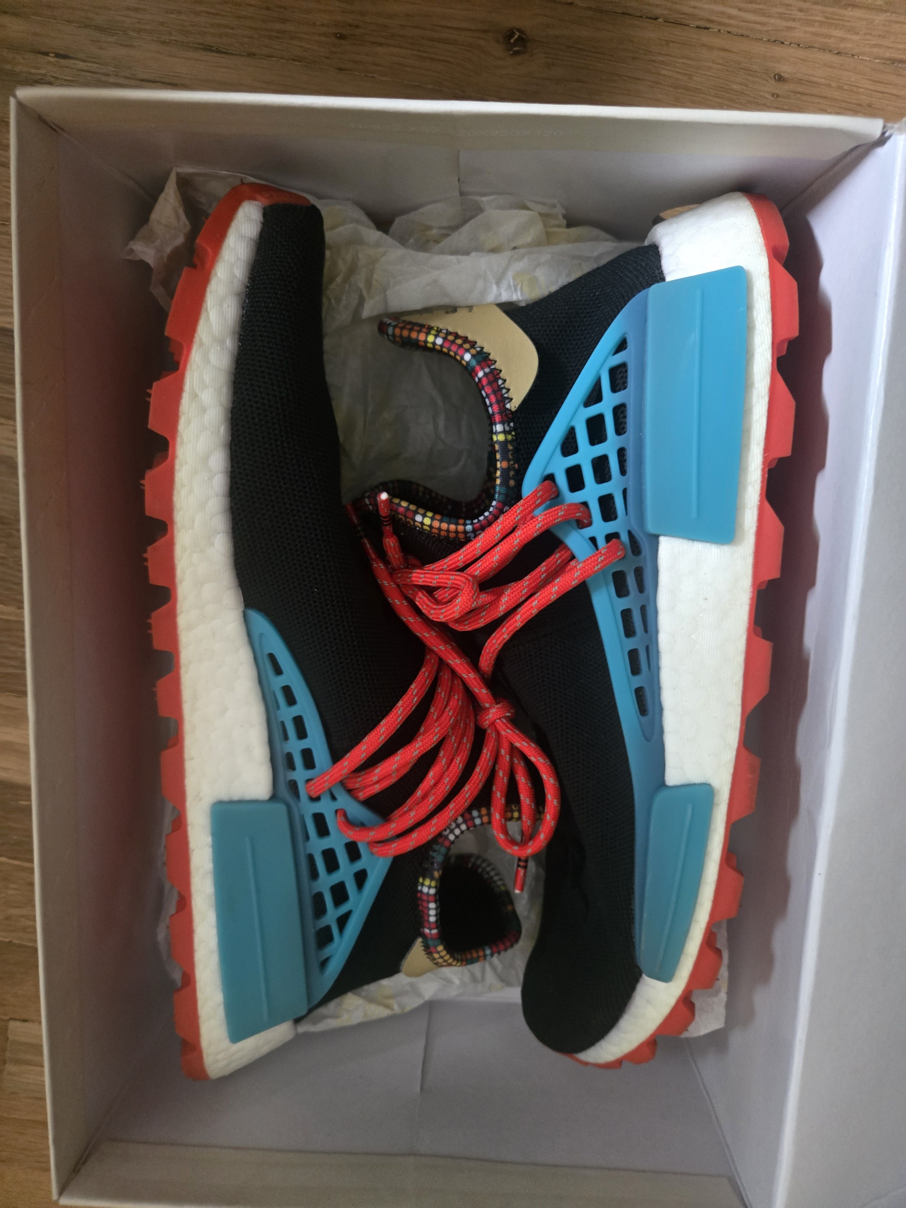 Adidas × Pharrell Pharrell NMD Hu Pack Black Size US 10.5 / EU 43-44 - 1 Thumbnail