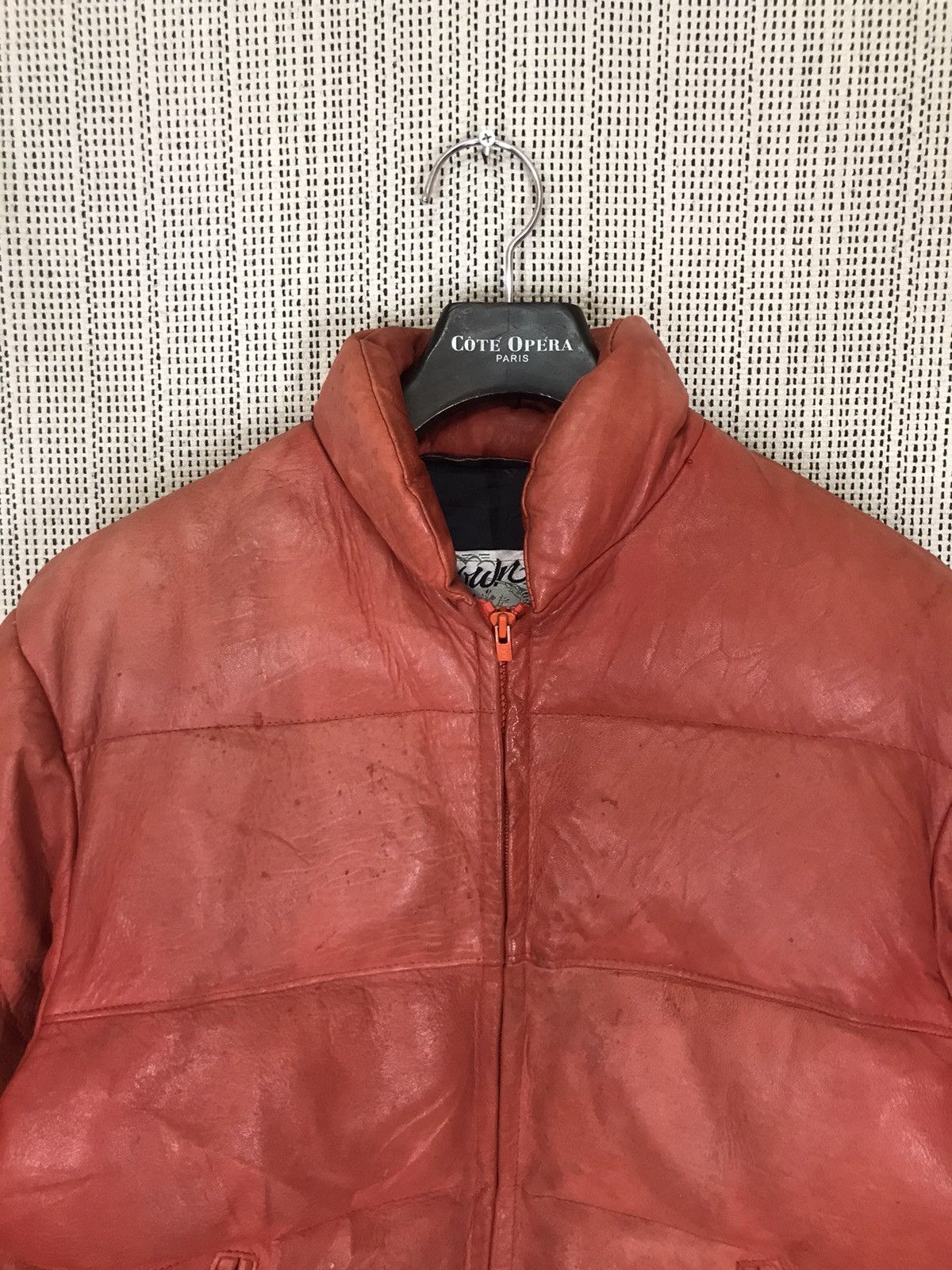 Schott × Vintage ‼️RARELY‼️VTG SCHOTT LEATHER DOWN PUFFER BOMBER JACKET‼️ Size US M / EU 48-50 / 2 - 2 Thumbnail