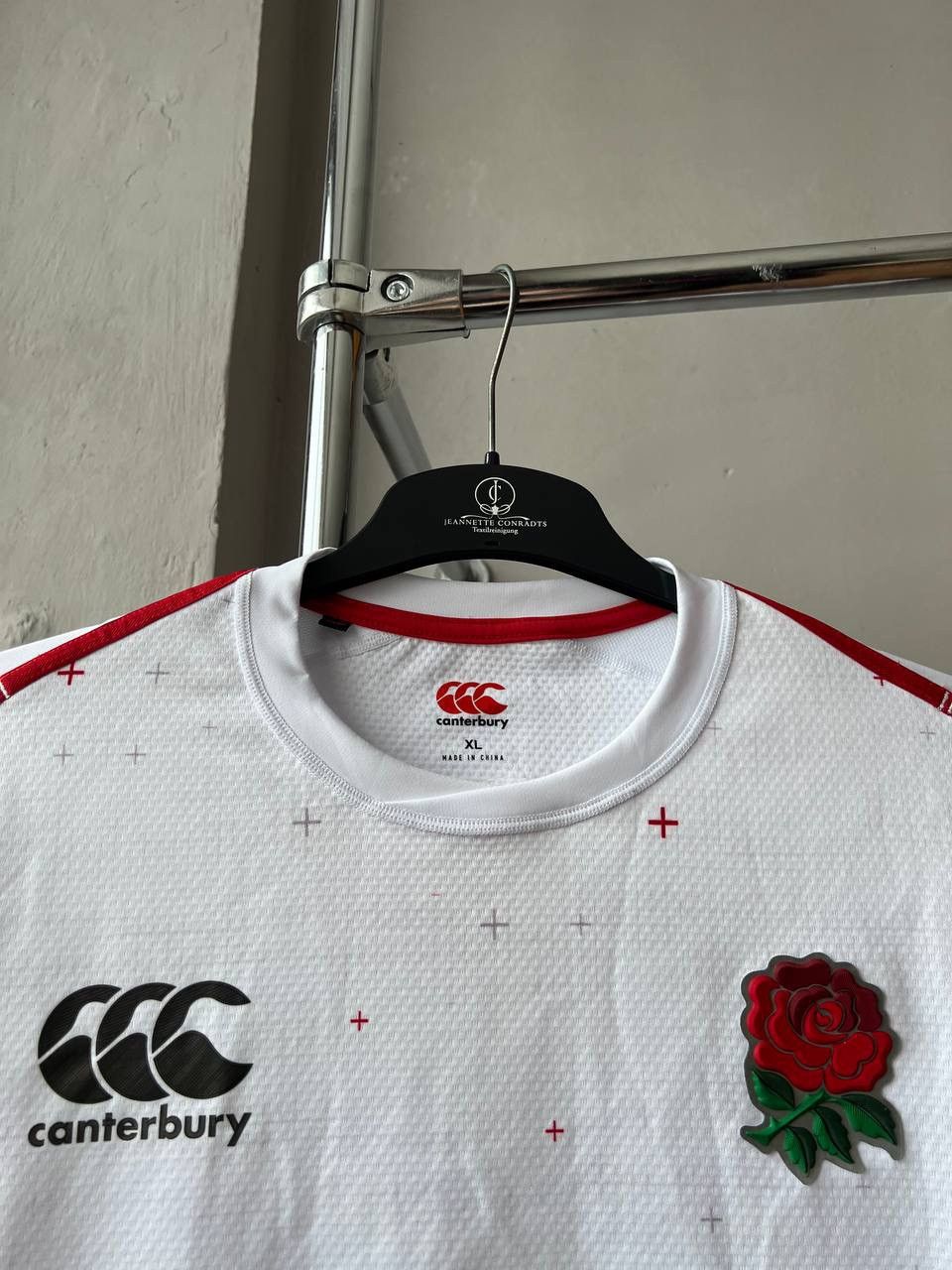 2018 ENGLAND #16 MATCH WORN PLAYER ISSUED U20 RUGBY SHIRT XL