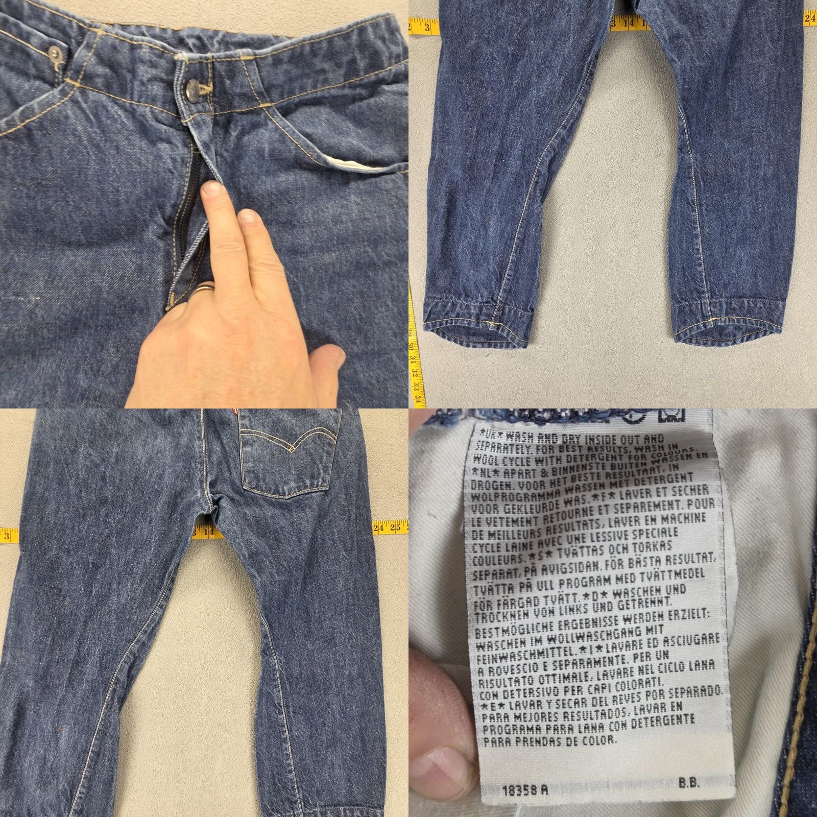 Levi's Levi'S Vintage Engineered Jeans Mens Blue Twisted Straight Leg 26x22 Size US 26 / EU 42 - 9 Thumbnail