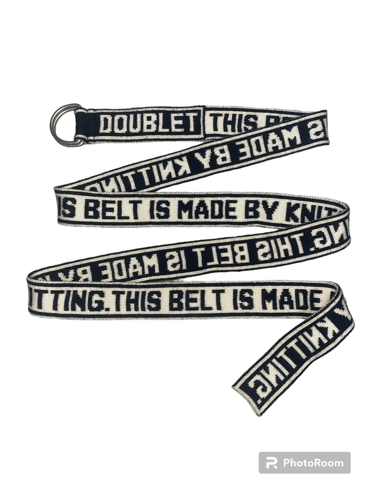 Doublet Doublet 17AW white jacquard knit belt Size ONE SIZE - 2 Thumbnail