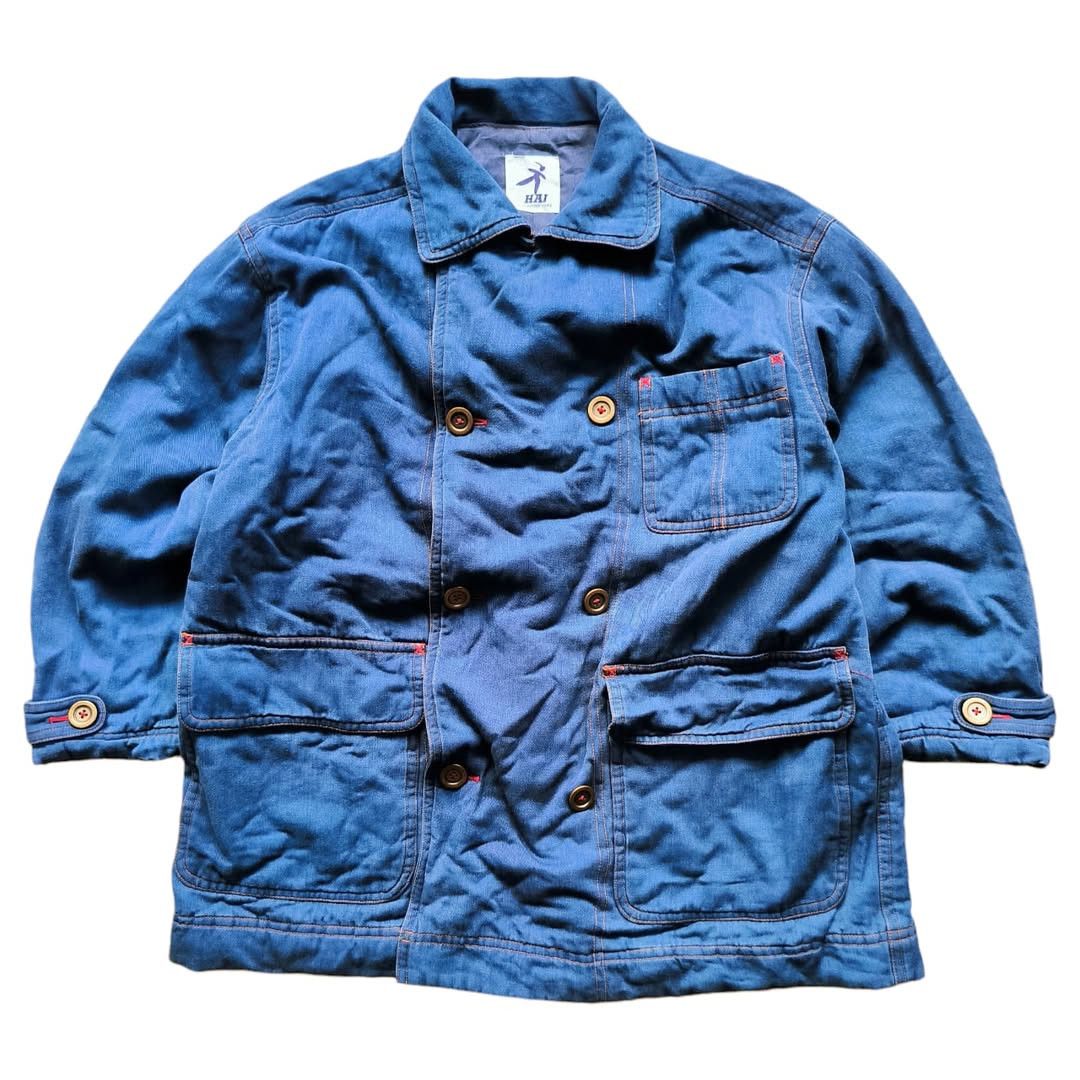 Hai Sporting Gear × Issey Miyake Vintage HAI Sporting Gear Chore Jacket Size US XL / EU 56 / 4 - 1 Thumbnail