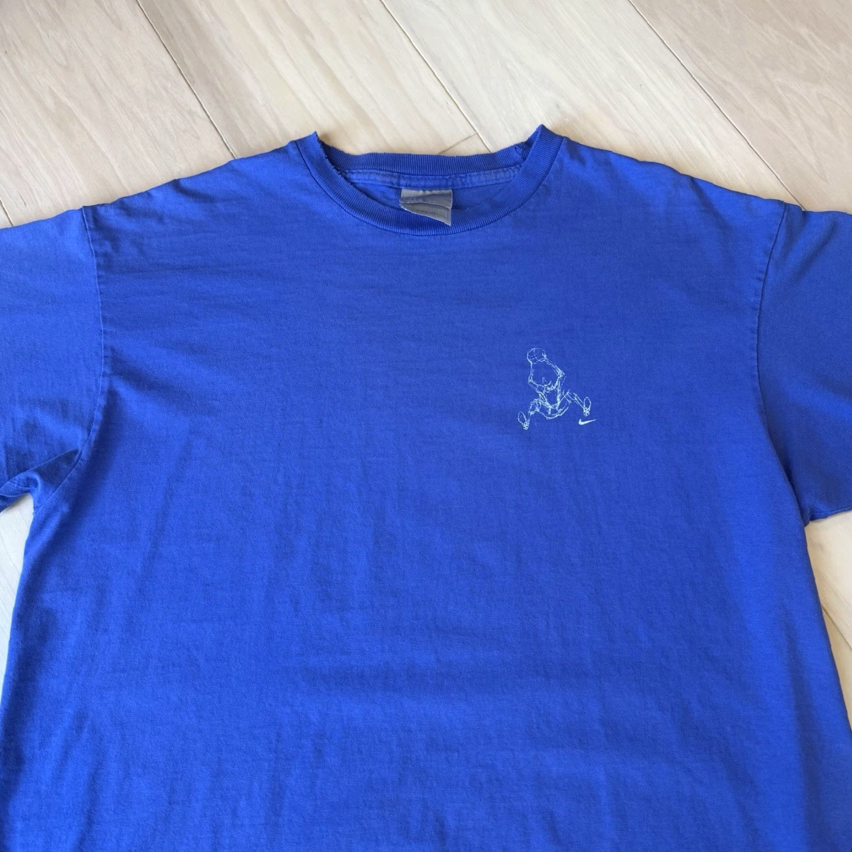 Nike VINTAGE Nike Shox Shirt Large Blue Nike Shox Shirt Mens 90s USA Streetwear Game Day Size US L / EU 52-54 / 3 - 3 Thumbnail