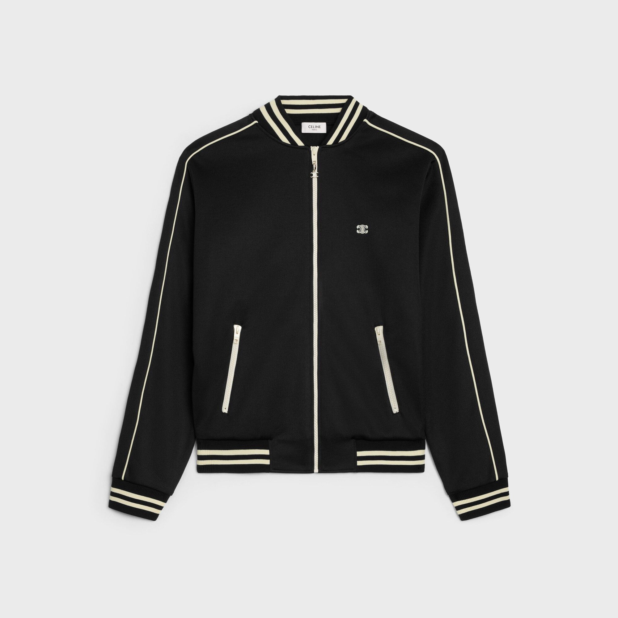 CELINE セリーヌ TEDDY COLLEGE BOMBER JACKET/ツートーンテディ