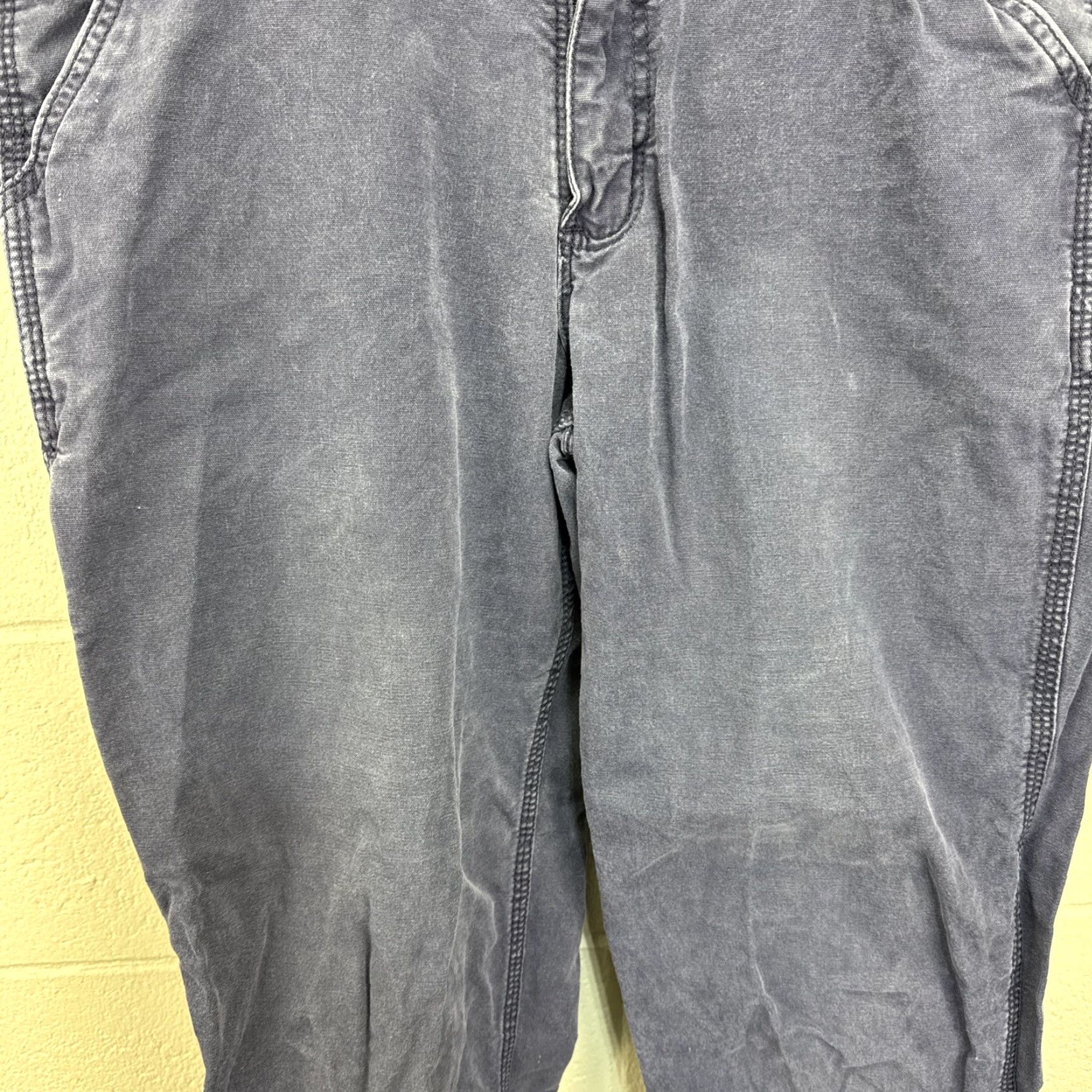 Carhartt Carhartt Mens Relaxed Fit Pants 33x34 Blue 5-Pocket Cargo Workwear Cotton Spandex Logo Belt Loops Straight Leg 102291-039 Size US 33 - 4 Thumbnail