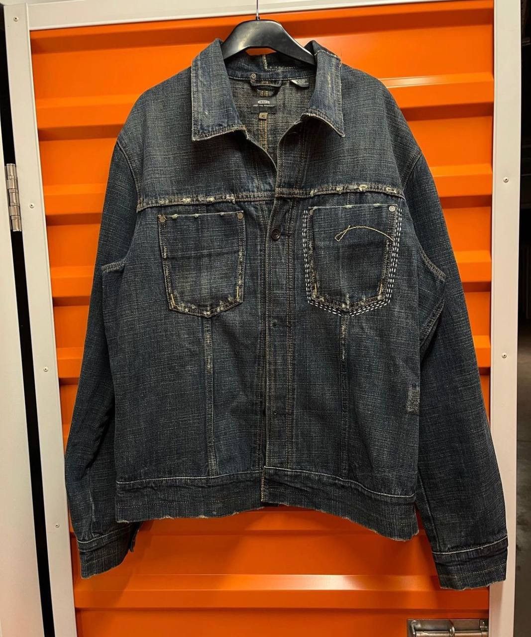 G-Star Custom Handmade Boro Vintage G Star Raw Denim Jacket Size US XL / EU 56 / 4 - 1 Thumbnail