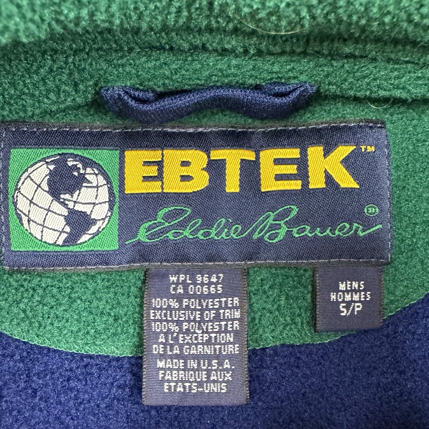Eddie Bauer Vintage Eddie Bauer Ebtek Fleece Vest Adult Small Outdoor Striped Collared Size US S / EU 44-46 / 1 - 4 Thumbnail