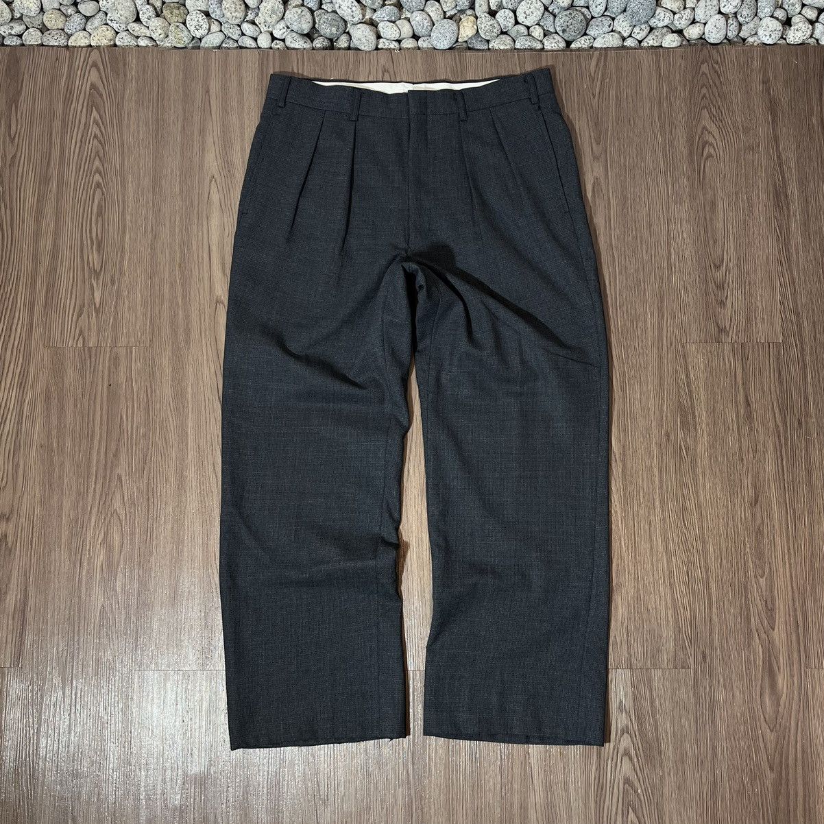 Burberry × Vintage Vintage Burberry Classic Charcoal Trouser Size US 33 - 1 Thumbnail
