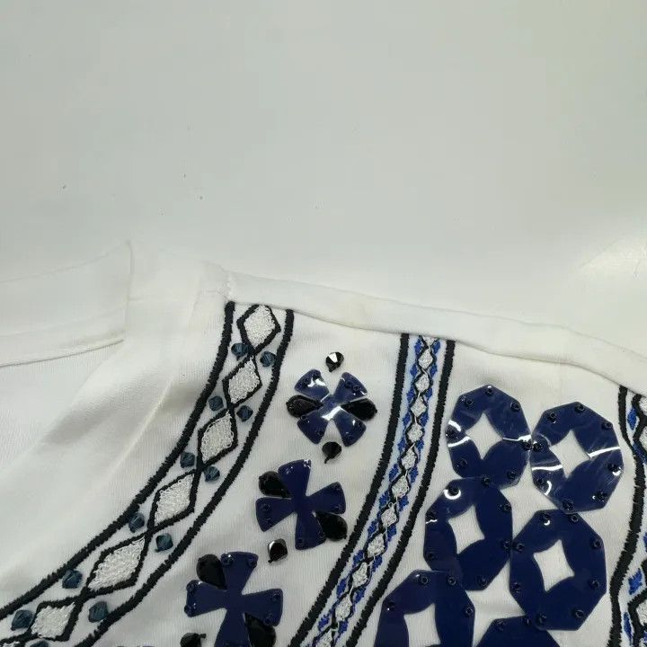 Fendi Fendi SS21 White Cotton Printed T-Shirt -2507 Size M / US 6-8 / IT 42-44 - 6 Thumbnail
