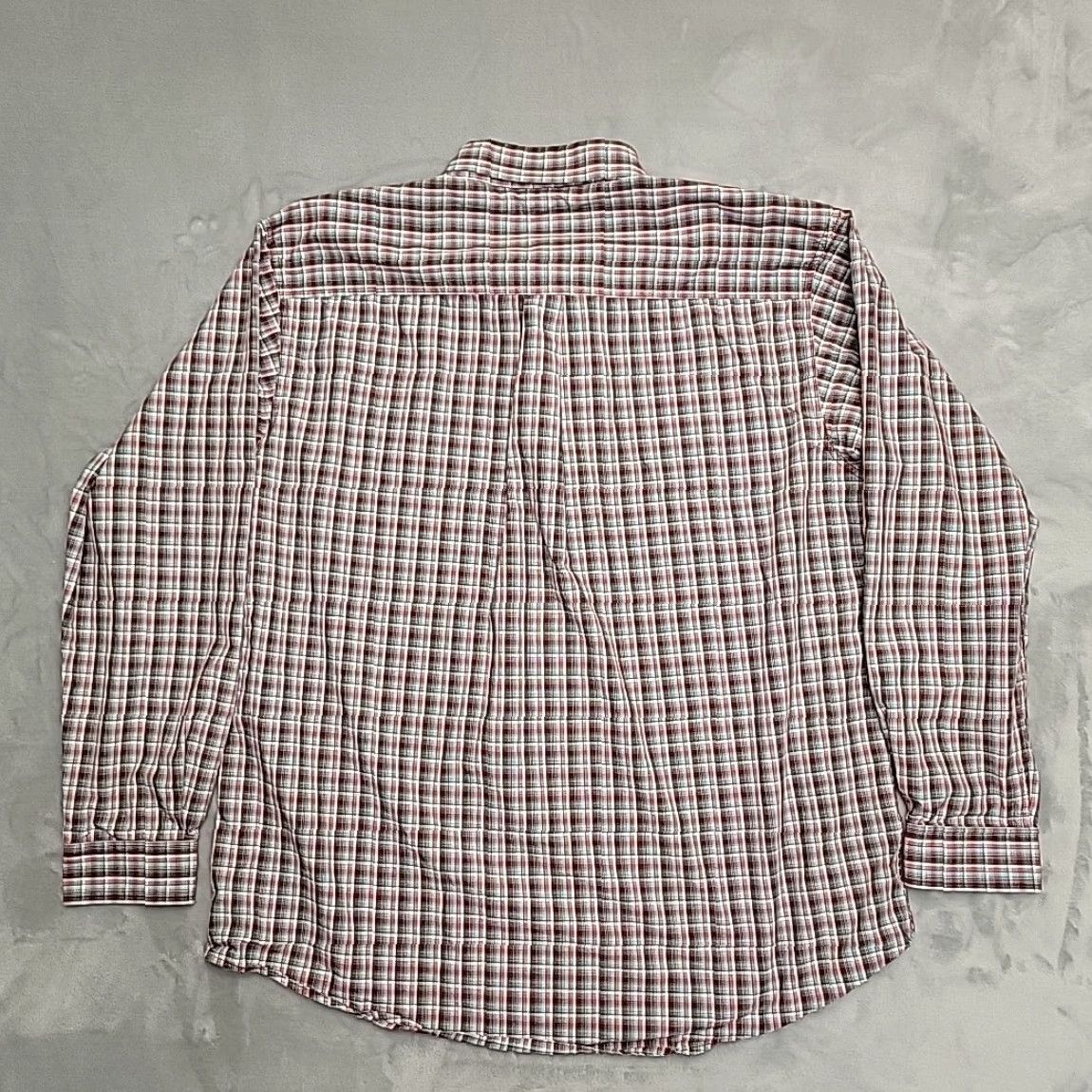 Vintage Cinch Shirt Mens XL Maroon Plaid Long Sleeve Button Western Cowboy Ranch Rodeo Shirt Size US XL / EU 56 / 4 - 6 Thumbnail