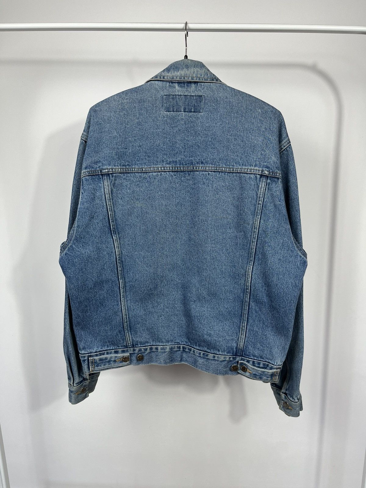Wrangler Wrangler Hero Vintage Blue Denim Trucker Jacket Size US XL / EU 56 / 4 - 19 Thumbnail