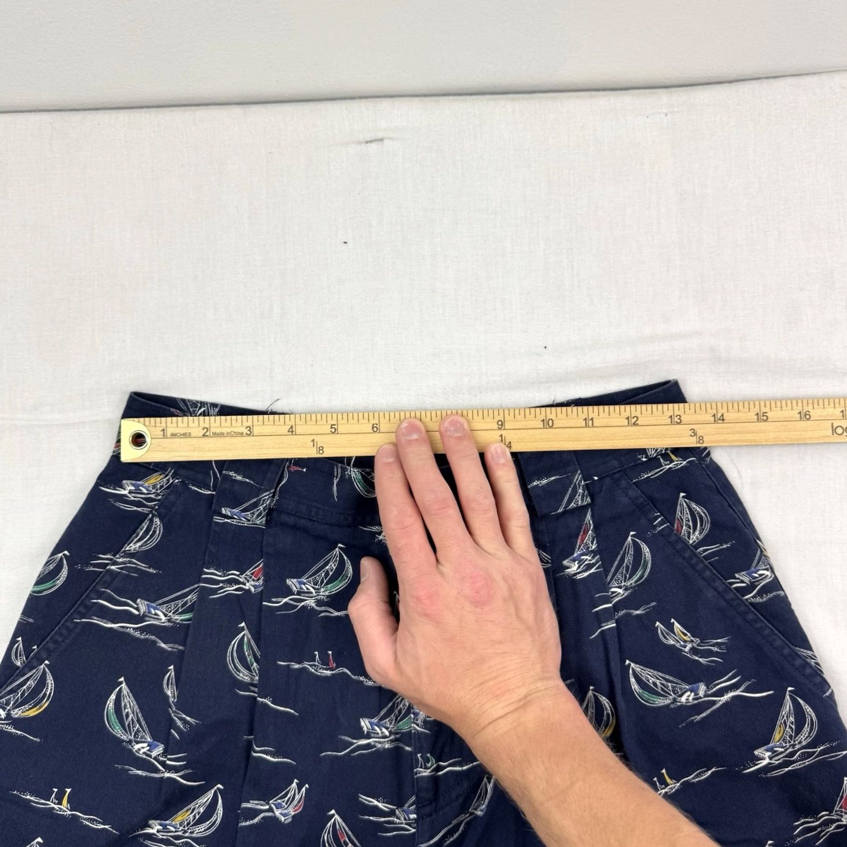 Vintage Vintage Liz Sport Sailboat Shorts Womens 8 Hipster Beach Preppy 90s Y2K Boho Size 30" / US 8 / IT 44 - 4 Thumbnail