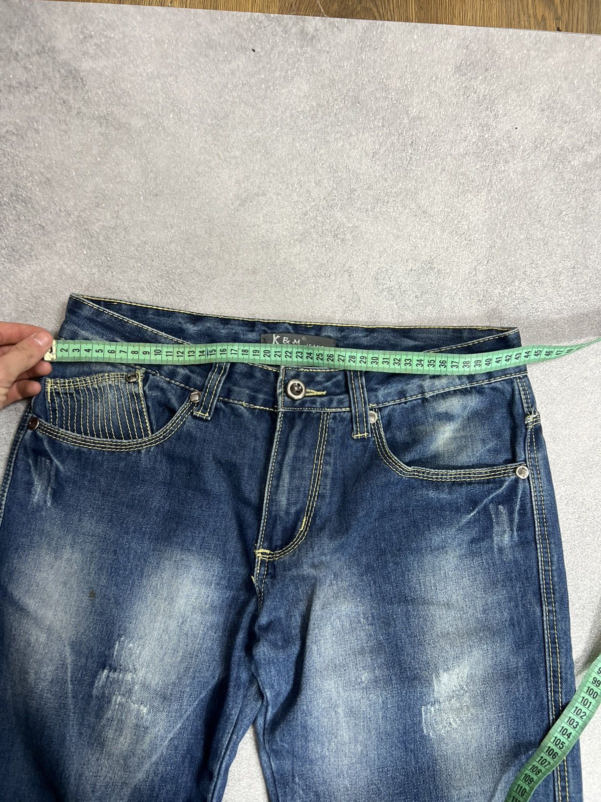 Japanese Brand Y2K denim jeans flame embroidery gothic southpole style y2k Size US 32 / EU 48 - 12 Thumbnail