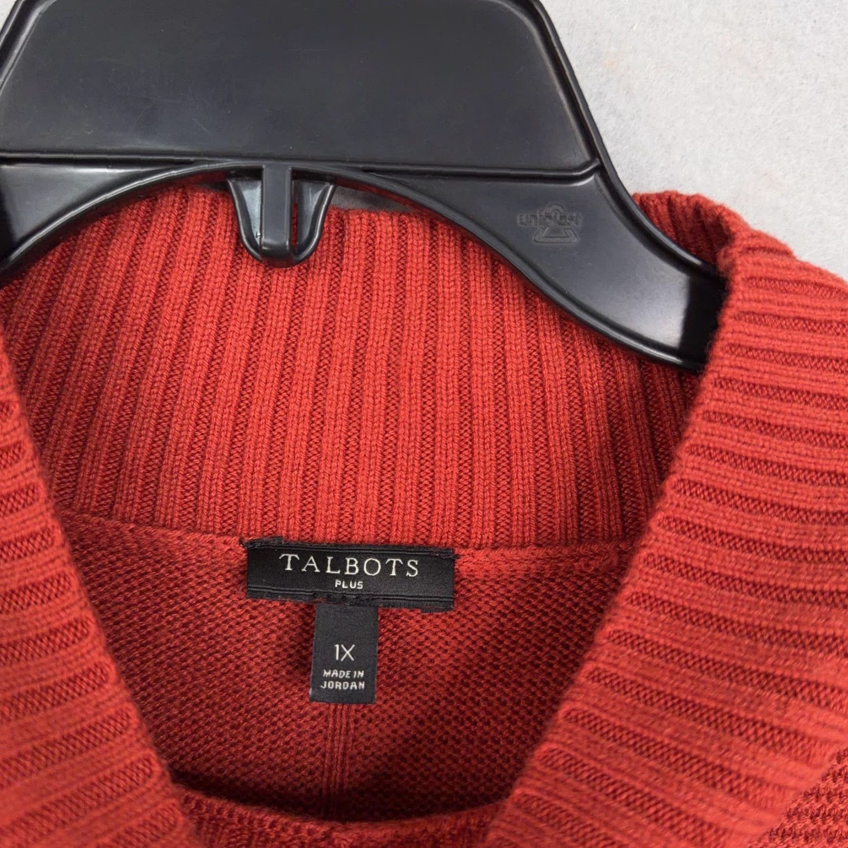 Talbots Talbots Sweater Tunic Womens 1X Red Ribbed Cozy Plus Soft Casual Knit Mock Neck Long Sleeve Size XL / US 12-14 / IT 48-50 - 4 Thumbnail