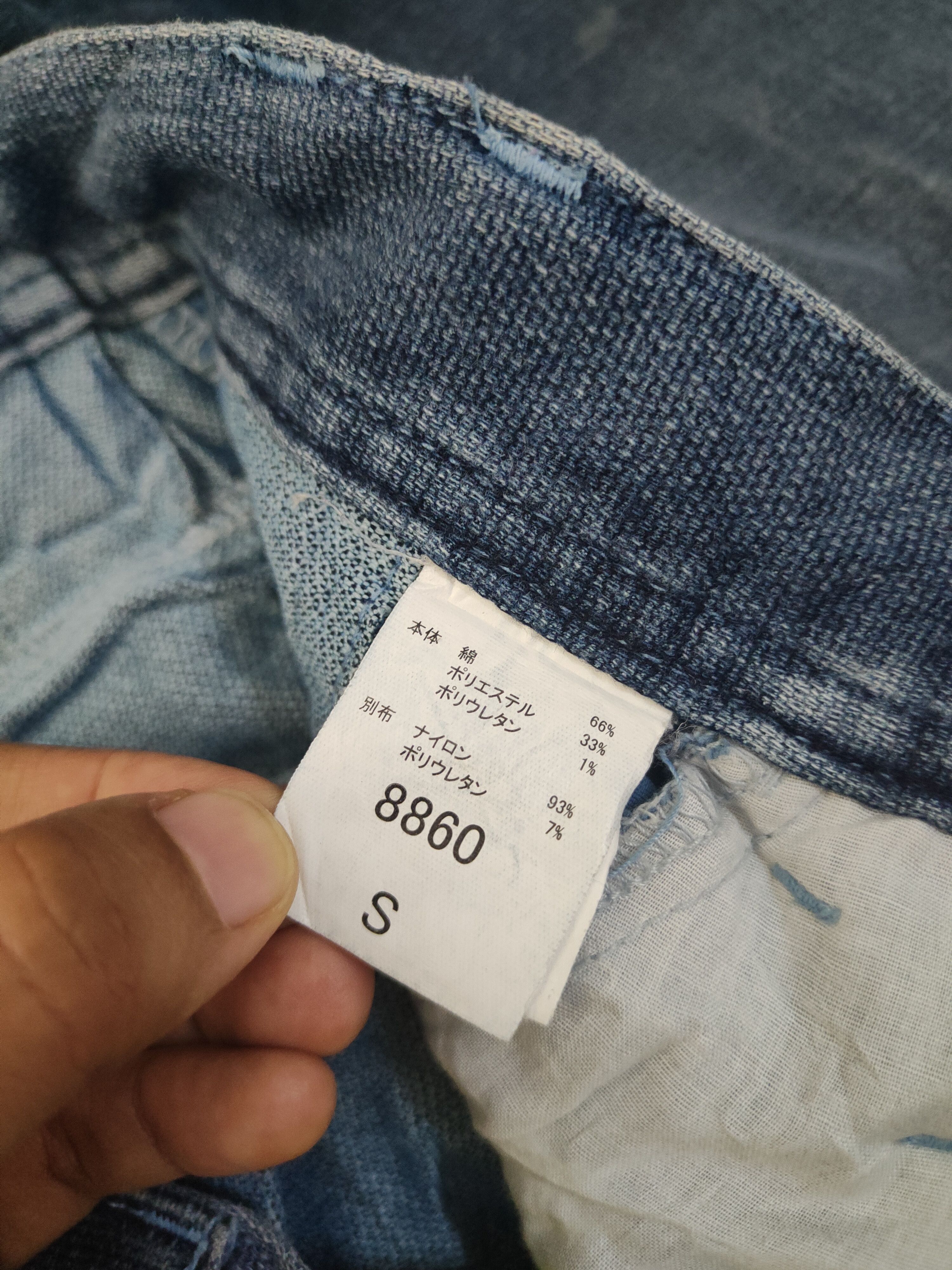 Japanese Brand Toraichi skinny Blue Distressed Ripped denim Jeans #W2001 Size US 29 - 16 Thumbnail