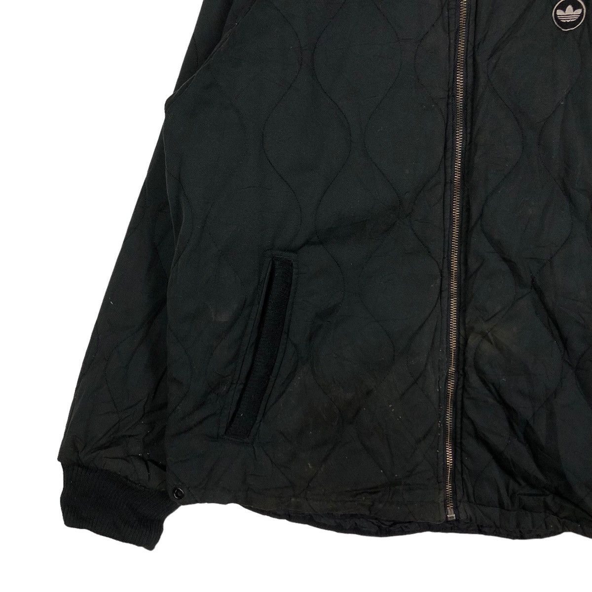 Adidas 🔥Vintage Zipper Biker Jacket Adidas Quilted Design Size US M / EU 48-50 / 2 - 4 Thumbnail