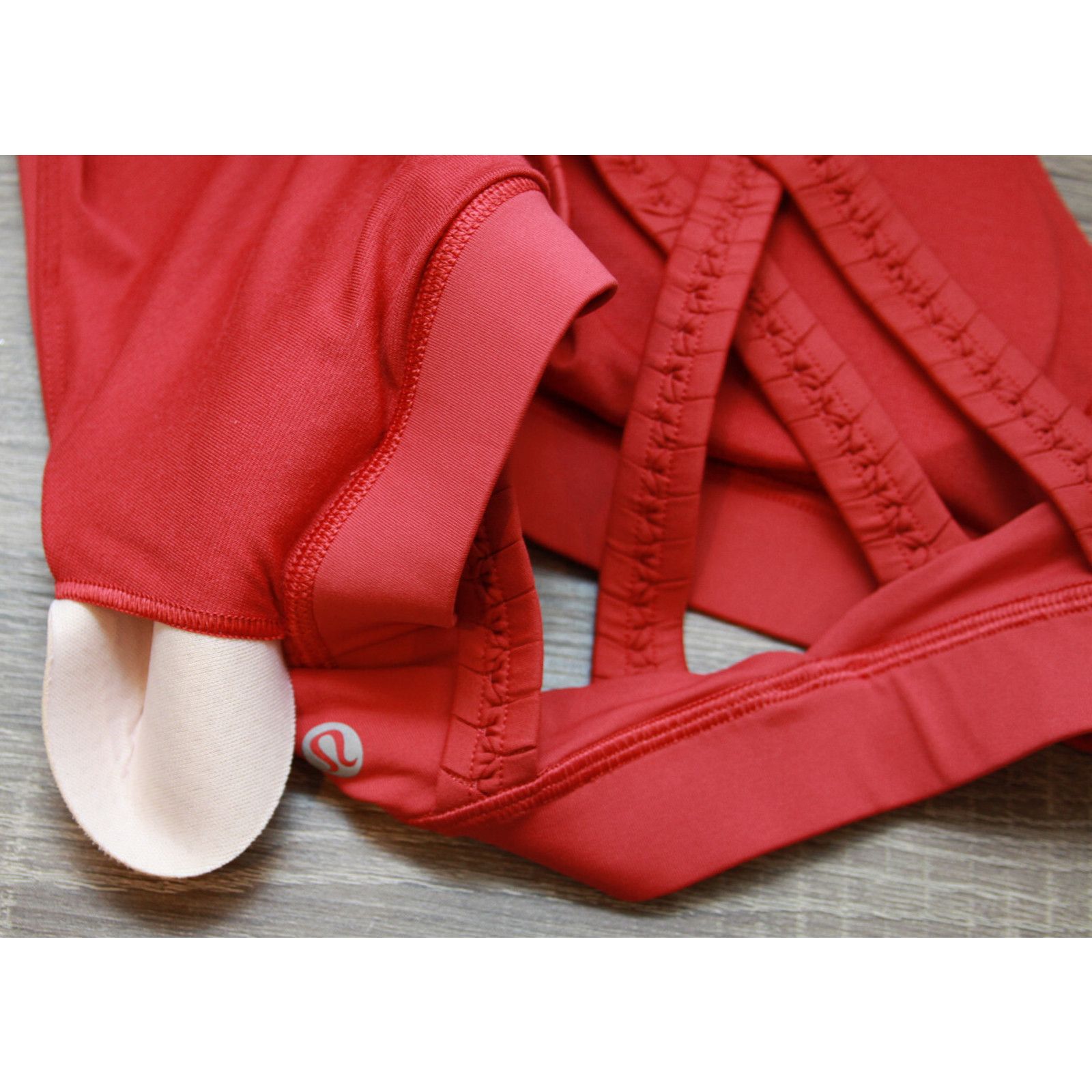 Lululemon Lululemon Energy Bra Braided Med Support Persian Red 4 $52 Size S / US 4 / IT 40 - 6 Thumbnail