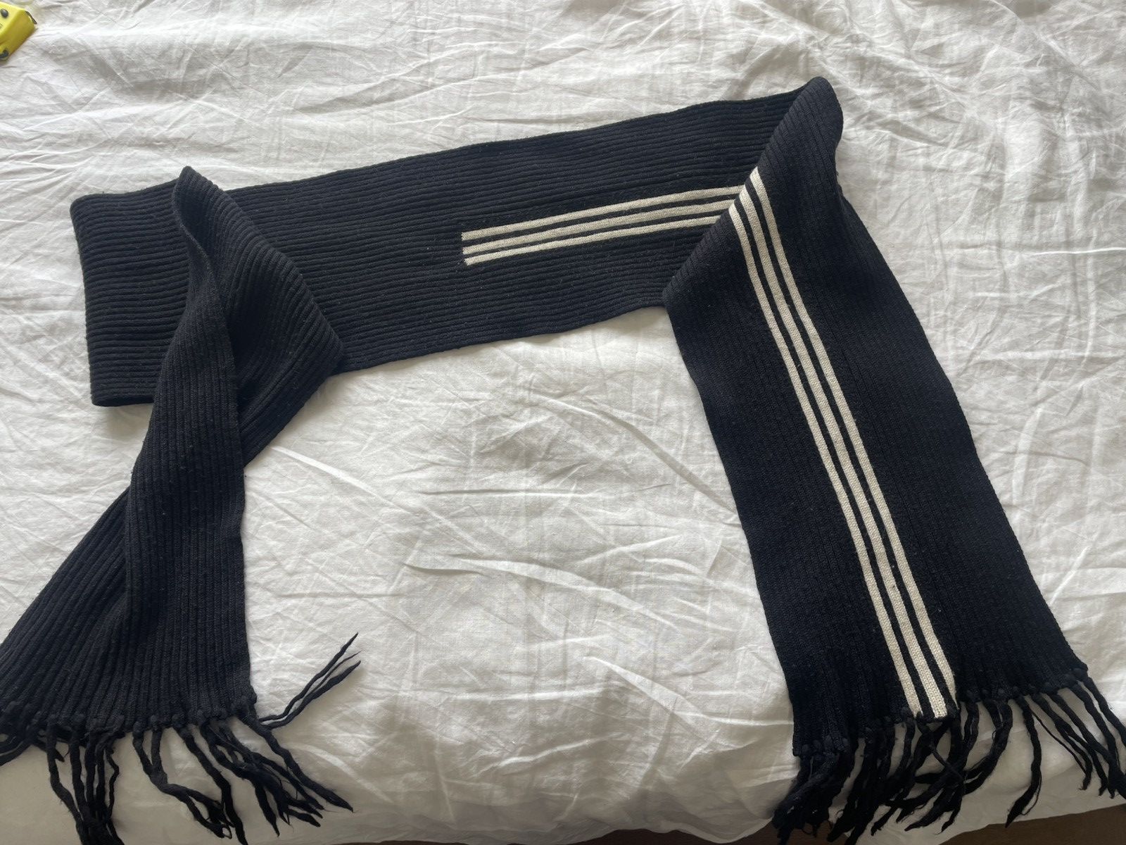 Y-3 Y-3 Yohji Yamamoto Wool Striped Scarf Size ONE SIZE - 4 Thumbnail