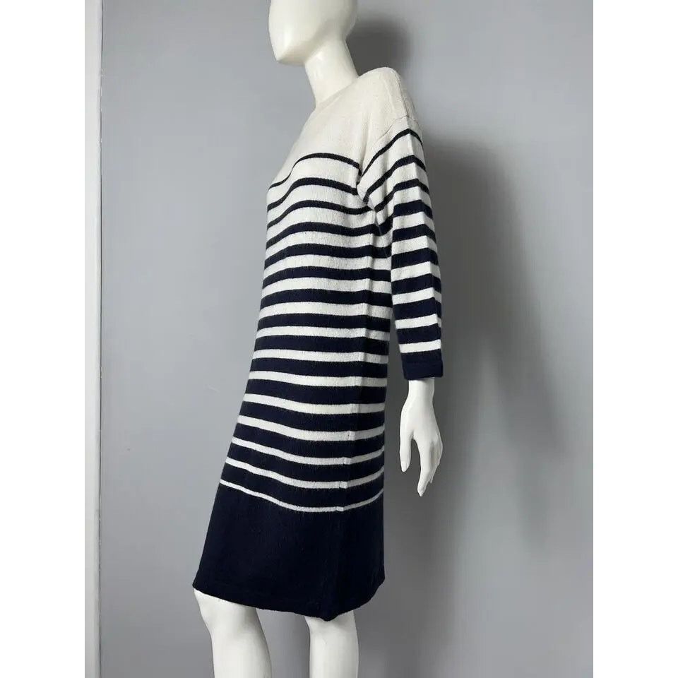 Jean Paul Gaultier Jean Paul Gaultier Lindex Casual Dress Wool Striped Size L Size L / US 10 / IT 46 - 2 Thumbnail