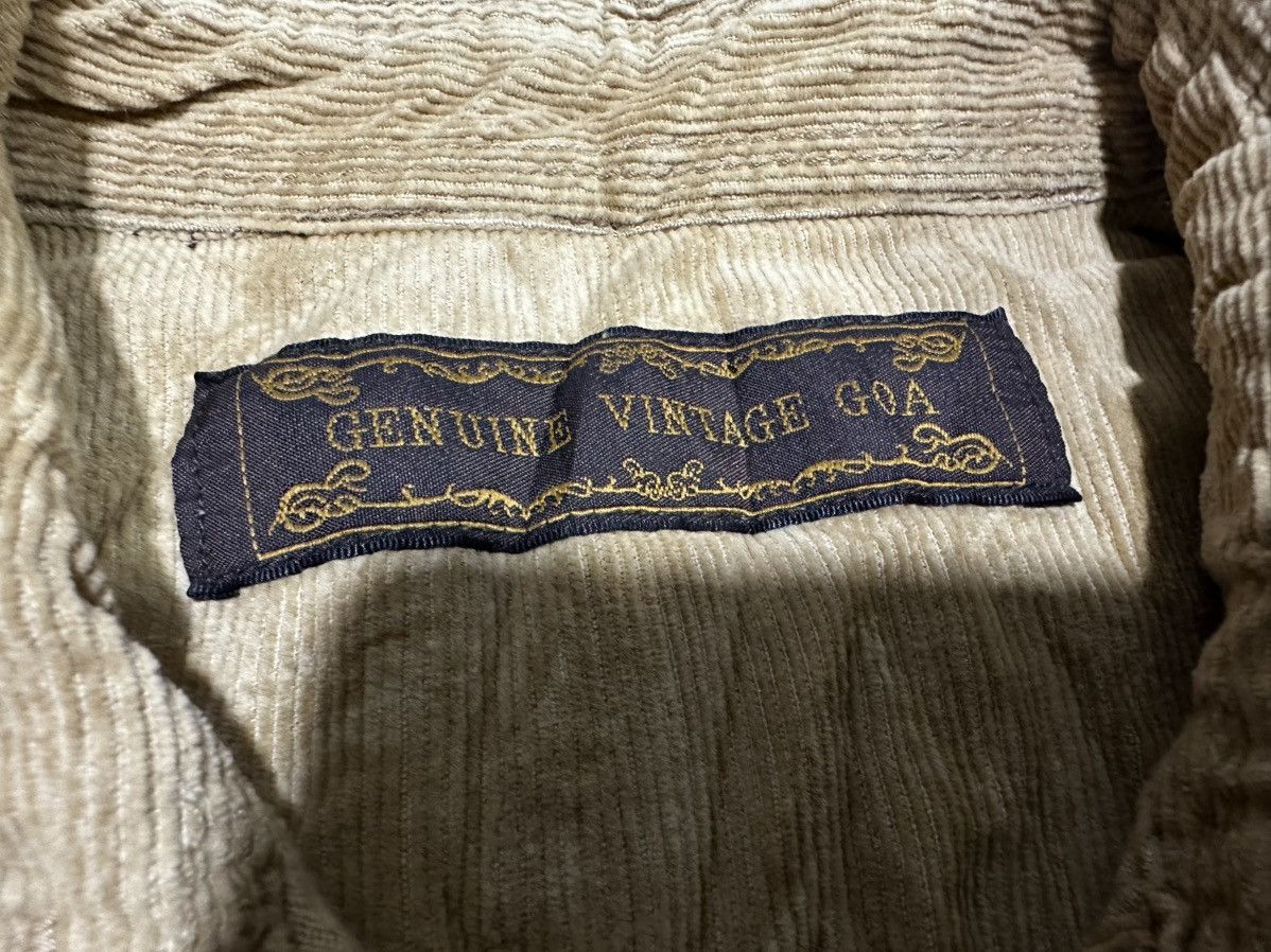 GOA 🔥Y2K Archived Goa Distressed Corduroy Western Shirt Size US M / EU 48-50 / 2 - 9 Thumbnail