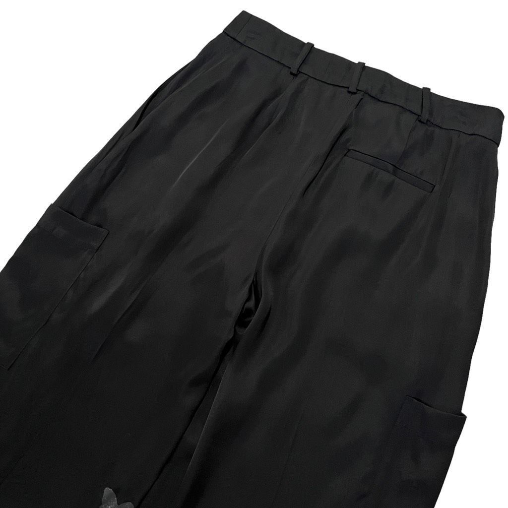 Loulou de Saison Loulou Studio Carmel Cargo Wide Leg Pant in Black Size 27" / US 4 / IT 40 - 11 Thumbnail